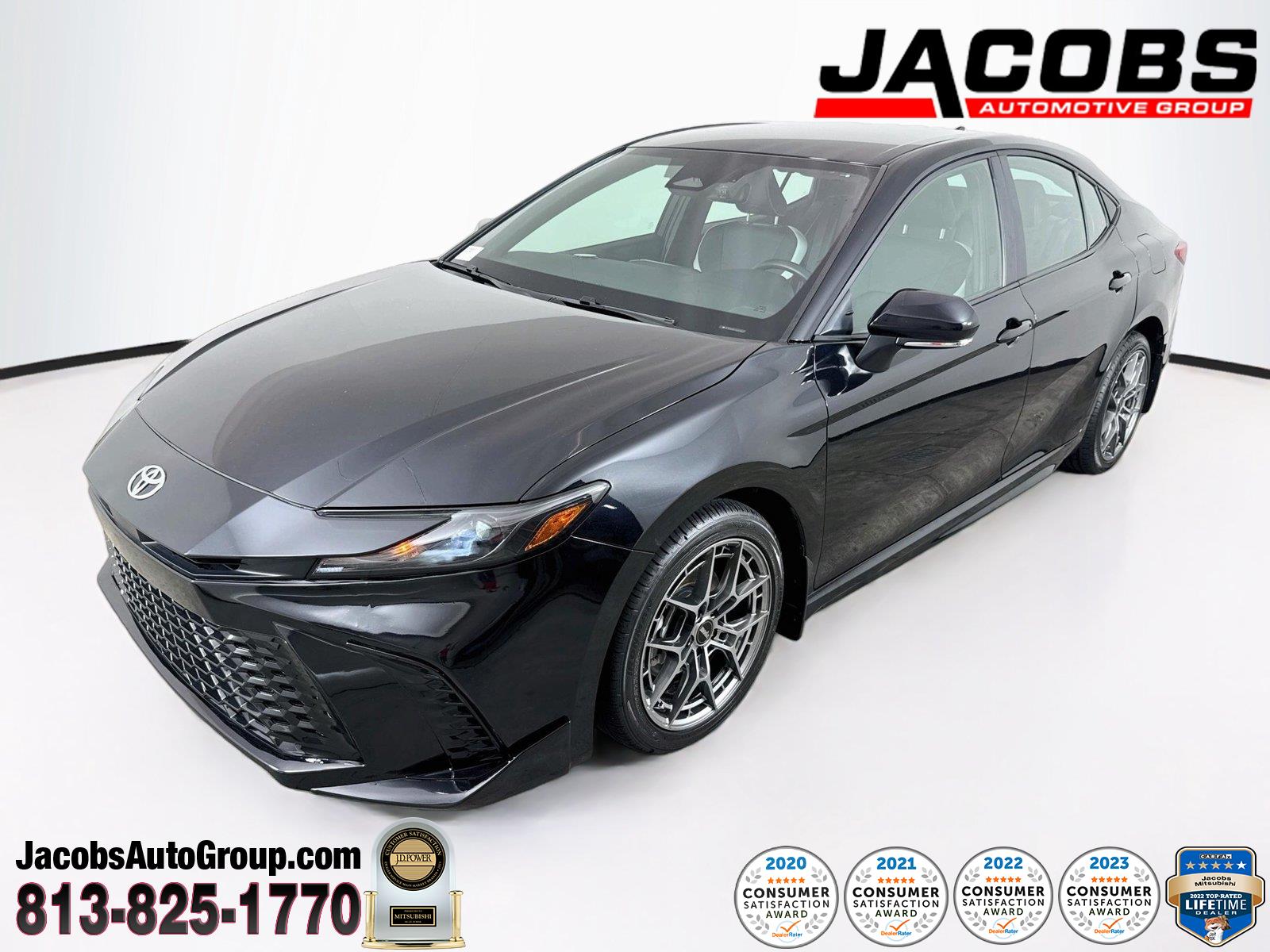 Midnight Black Metallic 2026 Toyota Camry Sedan Front-Wheel Drive Continuously Variable Transmission