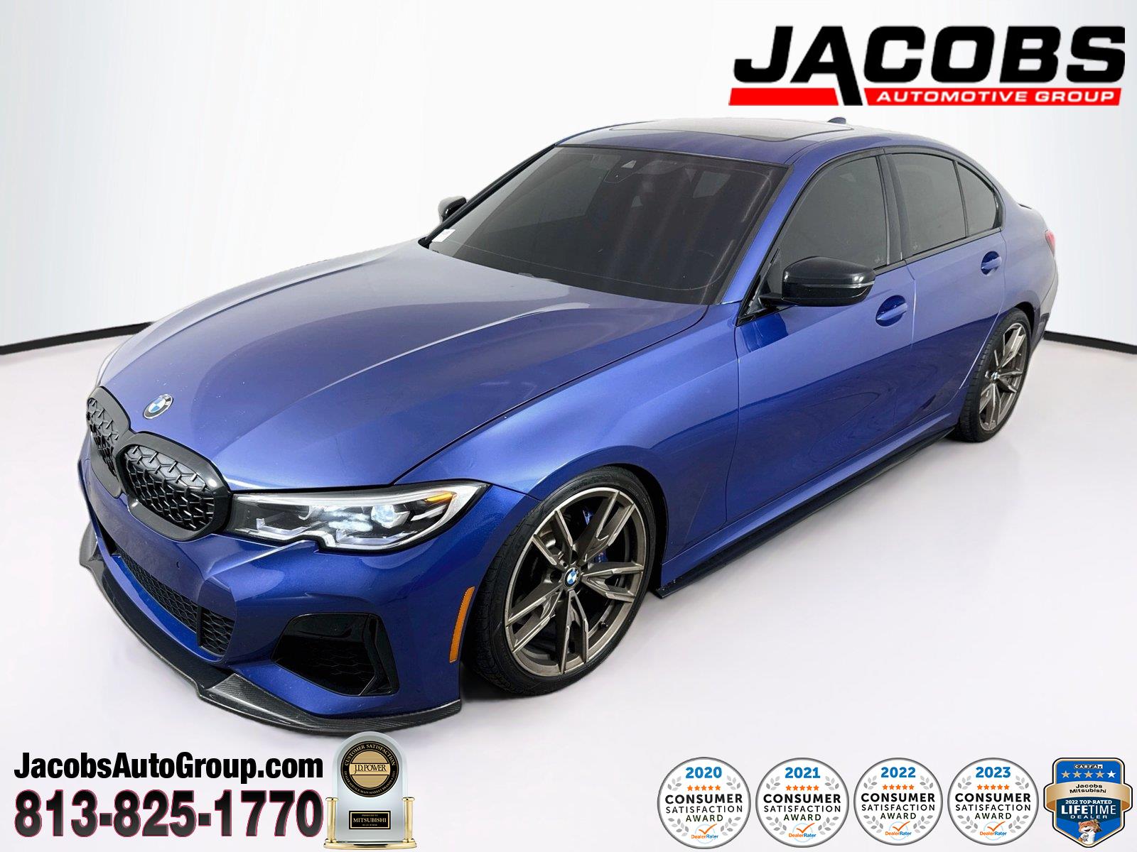 Portimao Blue Metallic 2021 BMW 3 Series Sedan Rear-Wheel Drive Automatic