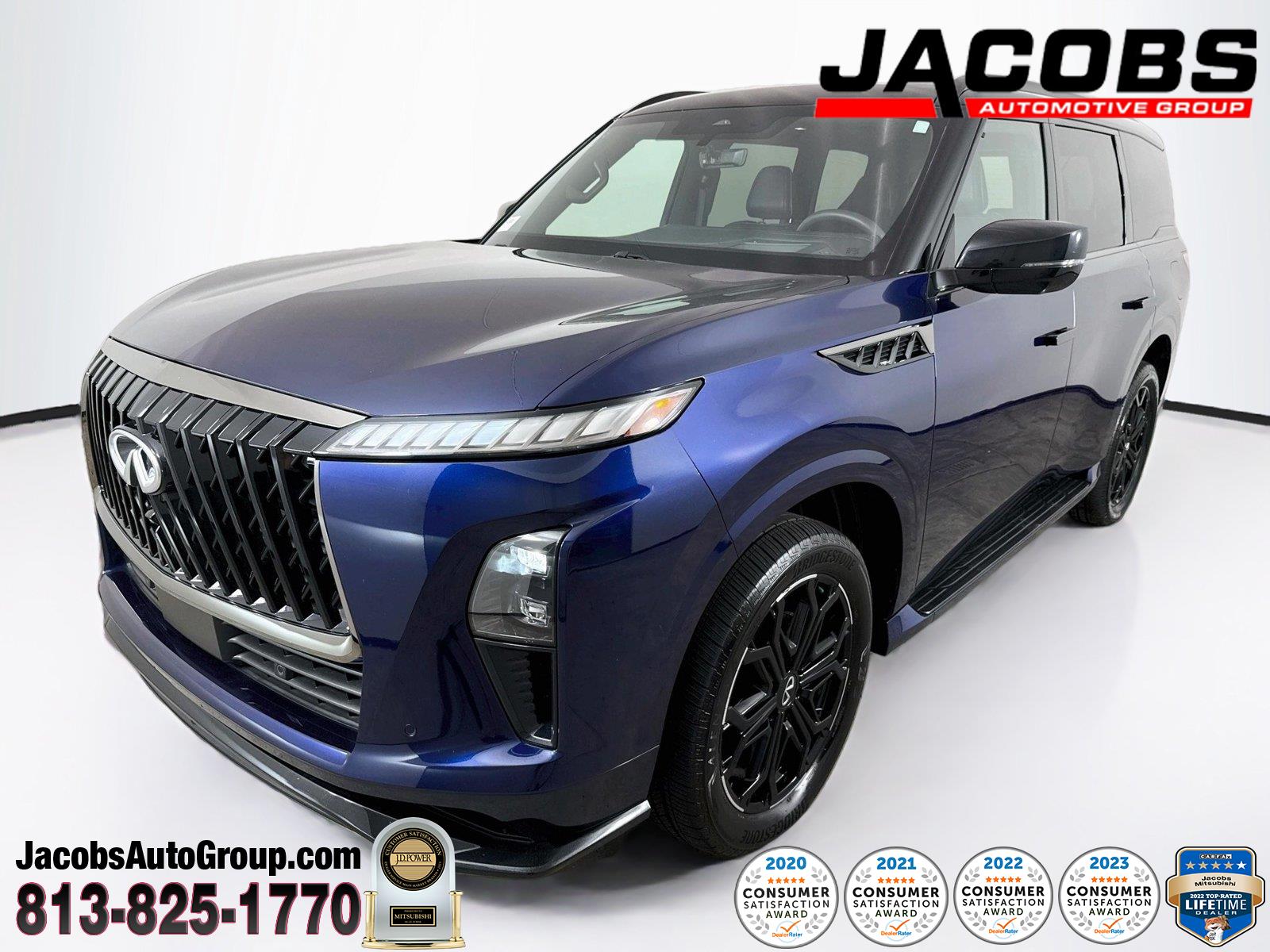 Grand Blue/Black Obsidian 2026 INFINITI QX80 SUV / Crossover All-Wheel Drive Automatic