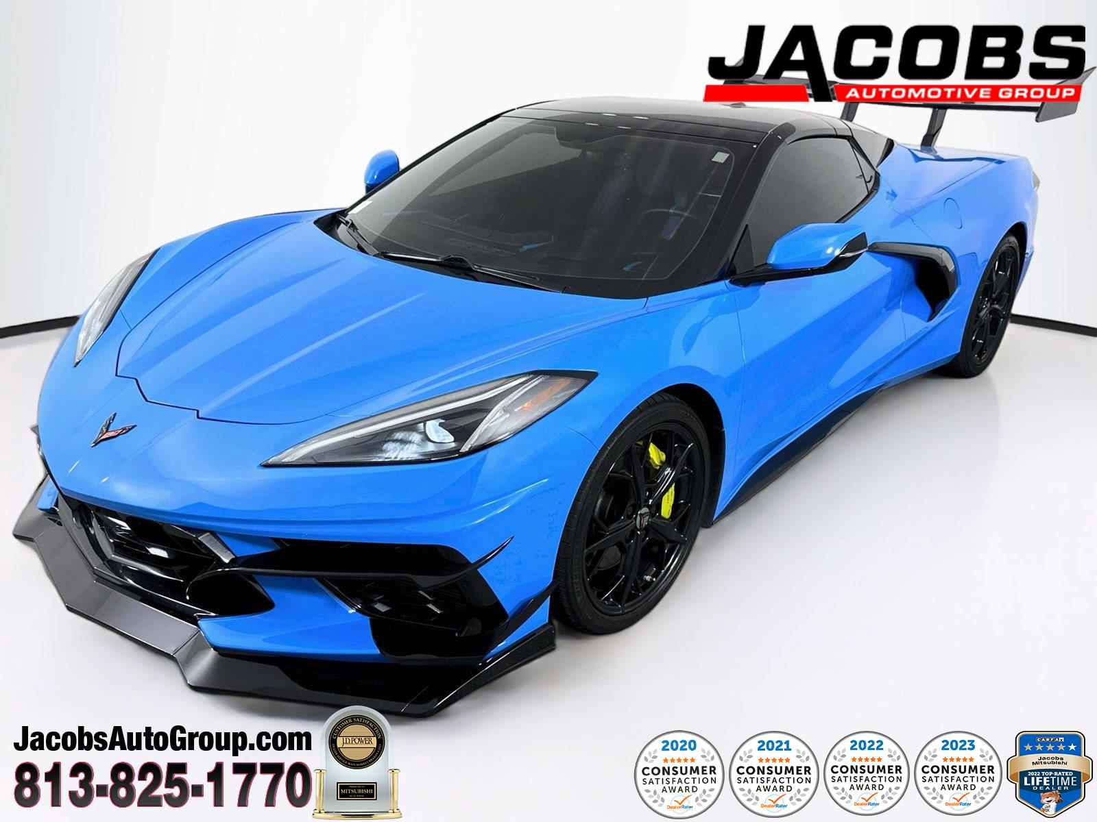 Rapid Blue 2022 Chevrolet Corvette Convertible Rear-Wheel Drive 8-Speed Dual Clutch