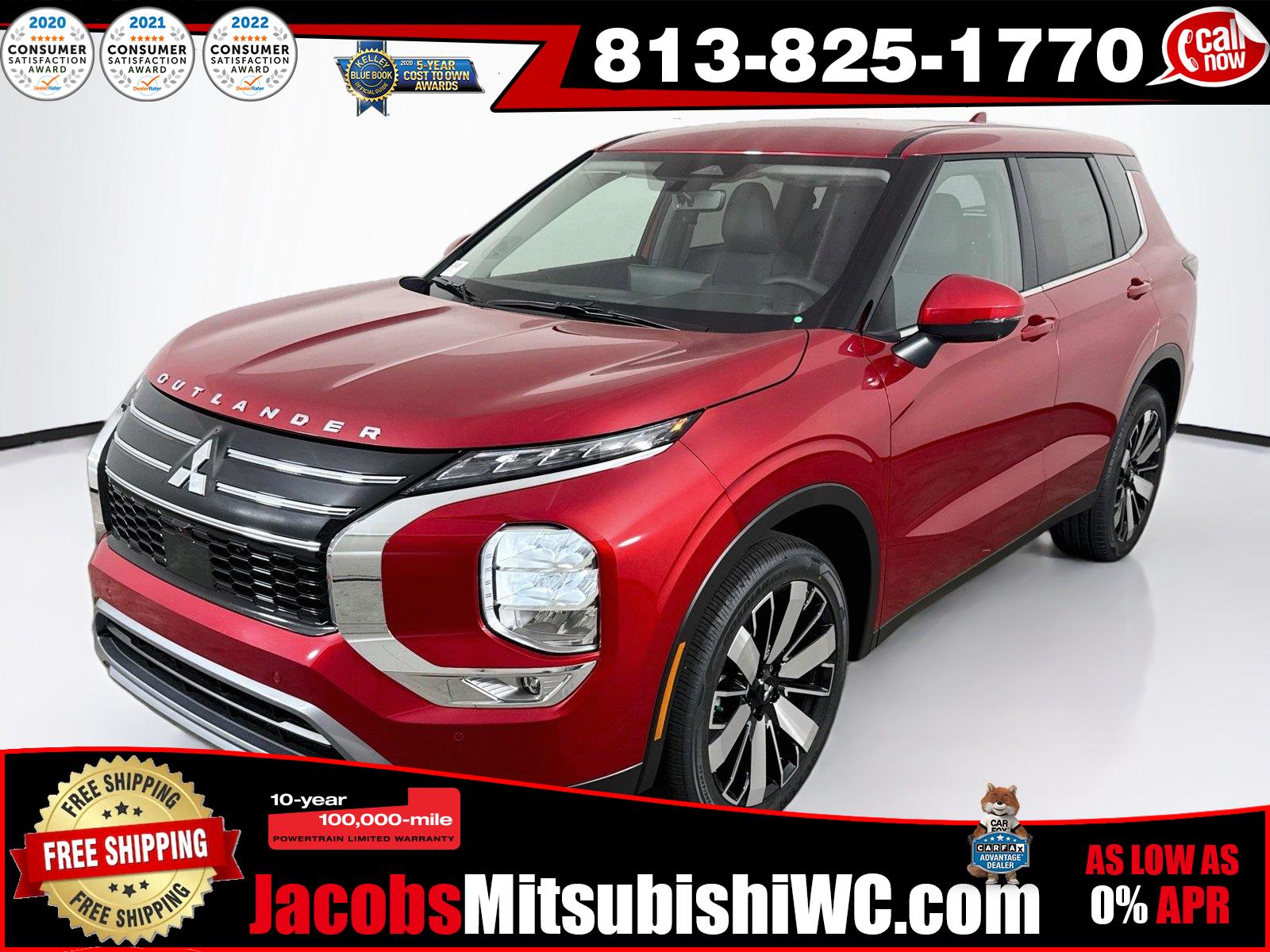 Red Diamond 2026 Mitsubishi Outlander SUV / Crossover Front-Wheel Drive Continuously Variable Transmission