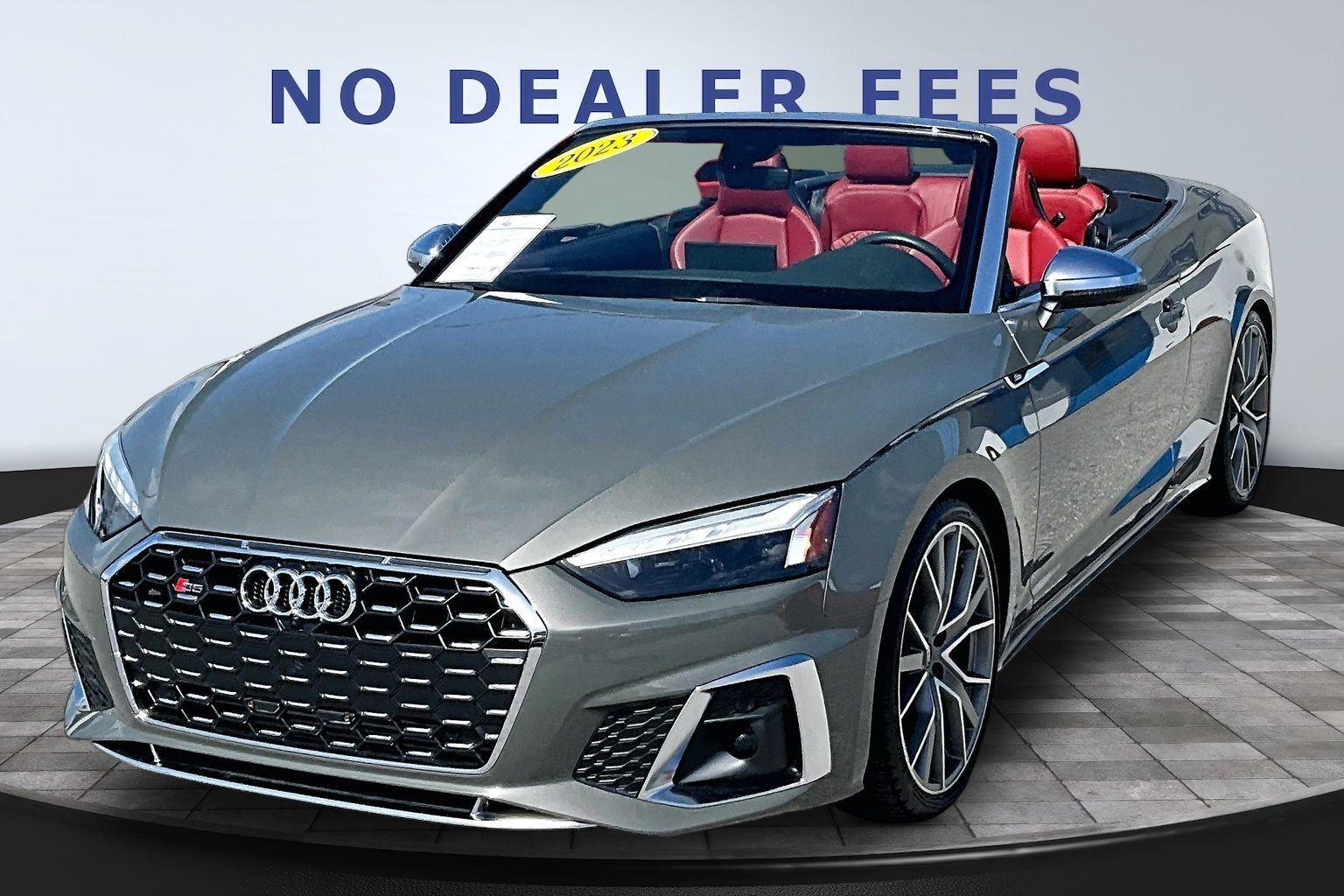 Chronos Gray Metallic/Black Roof 2023 Audi S5 3.0T quattro Premium Plus Cabriolet AWD Convertible All-Wheel Drive Automatic