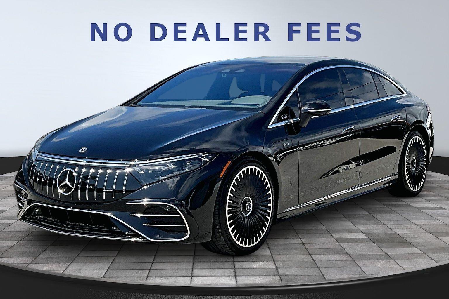 Obsidian Black Metallic 2023 Mercedes-Benz EQS AMG 4MATIC Sedan All-Wheel Drive Automatic