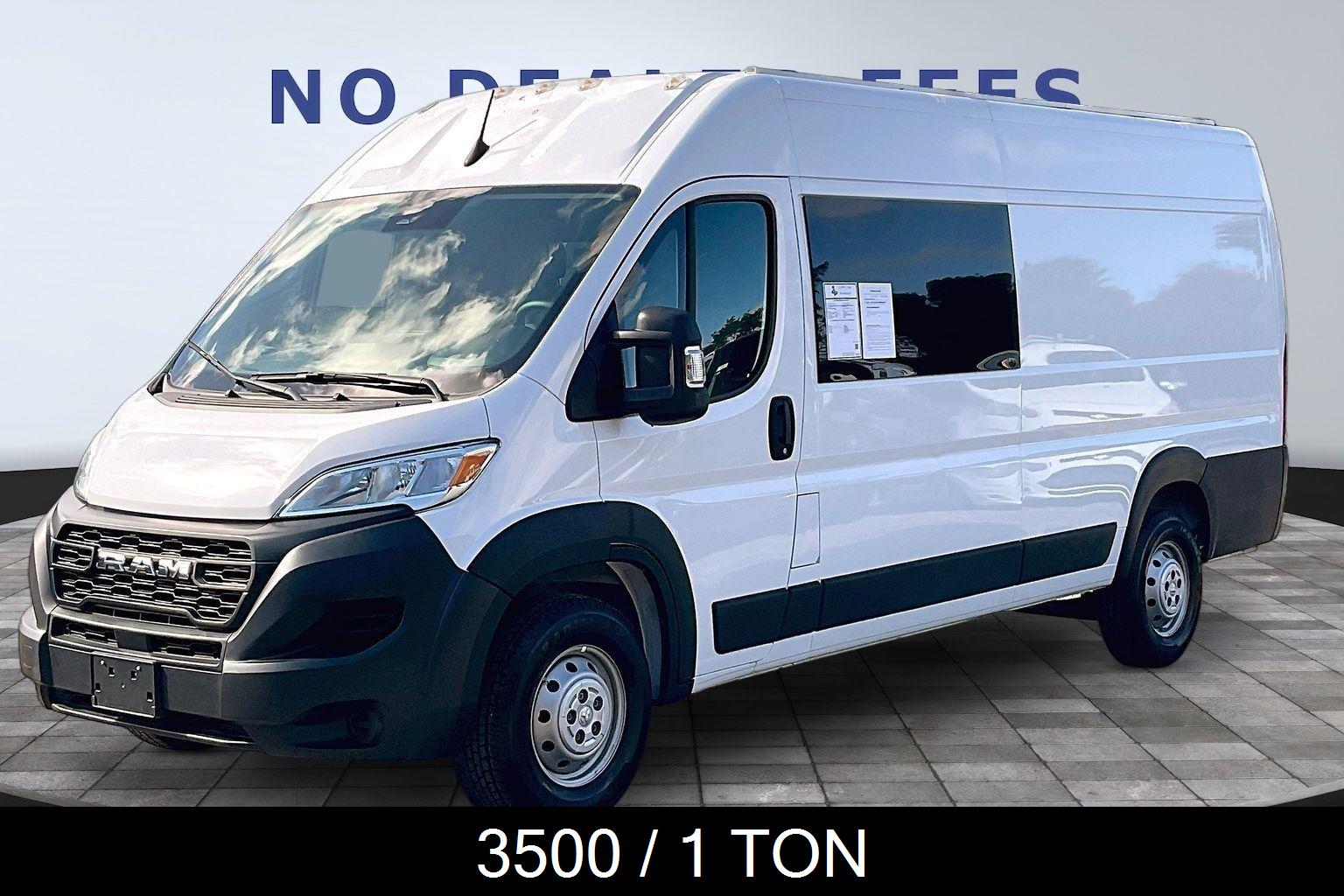 Bright White Clearcoat 2023 RAM ProMaster 3500 159 High Roof Extended Cargo Van FWD Van Front-Wheel Drive 9-Speed Automatic
