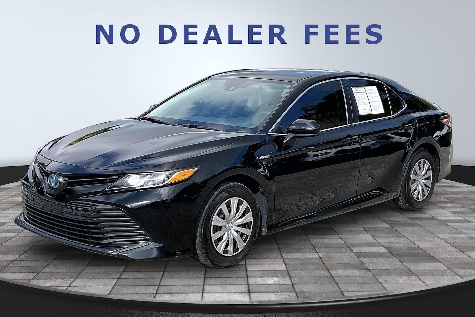 Midnight Black Metallic 2020 Toyota Camry Hybrid LE FWD Sedan Front-Wheel Drive Continuously Variable Transmission