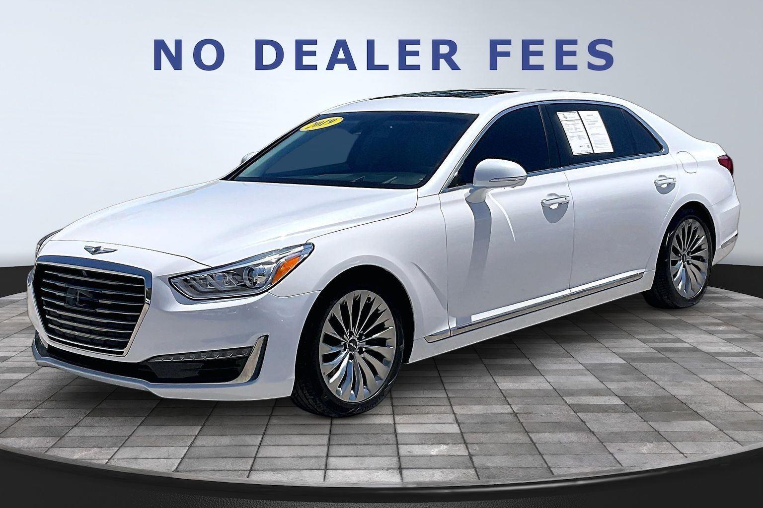 Casablanca White 2019 Genesis G90 5.0L Ultimate RWD Sedan Rear-Wheel Drive Automatic