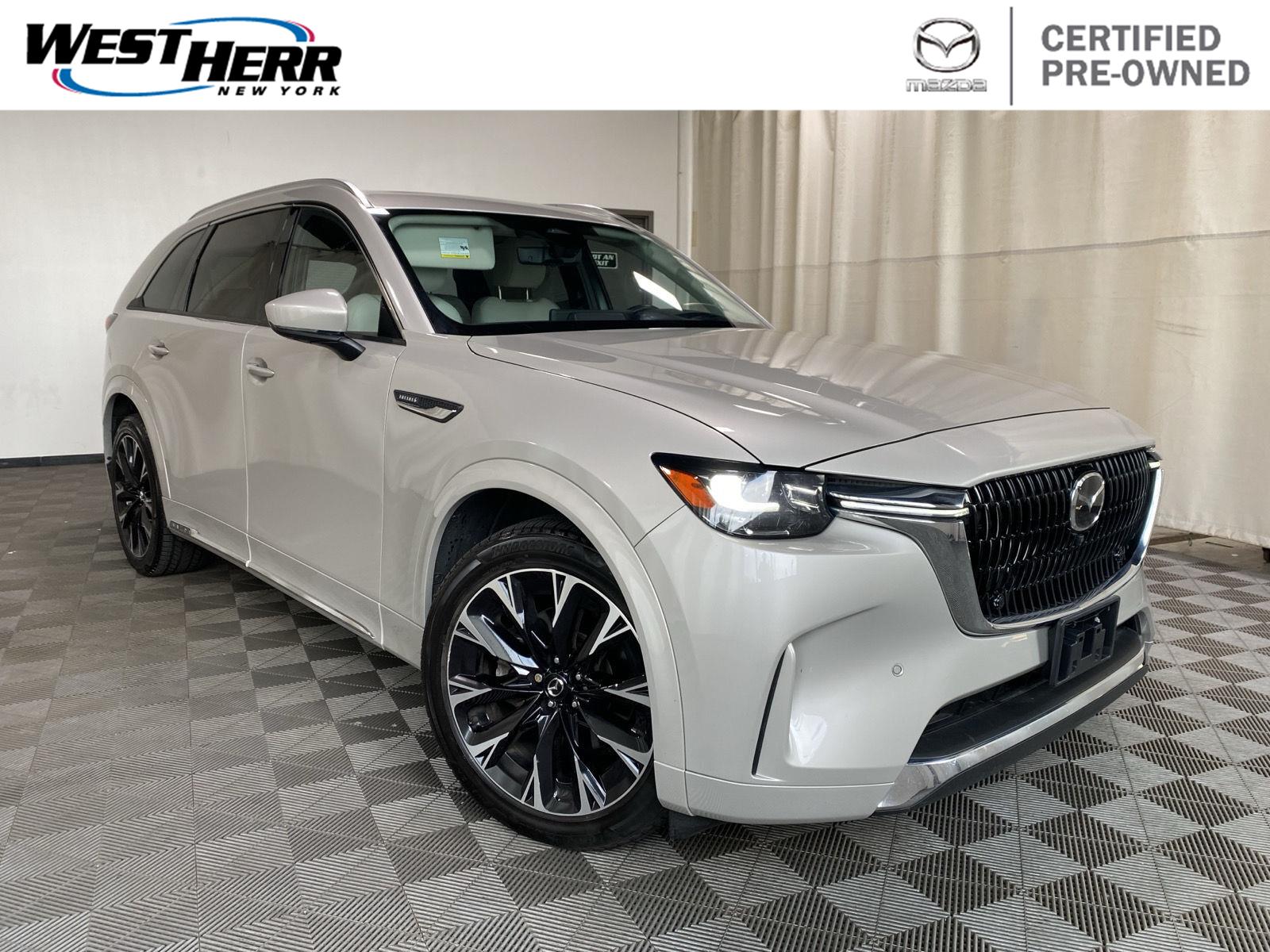 シルバー Certified Pre-Owned 2024 Mazda CX-90 3.3 Turbo S Premium Plus i
