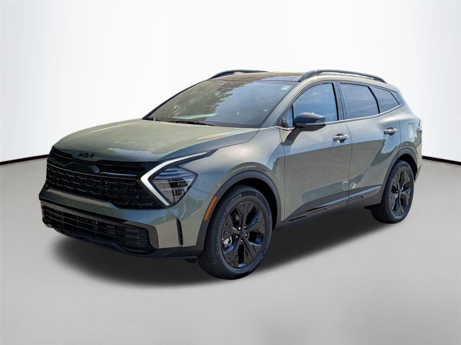 Jungle Green 2025 Kia Sportage Hybrid Plug-In X-Line AWD SUV / Crossover All-Wheel Drive Automatic
