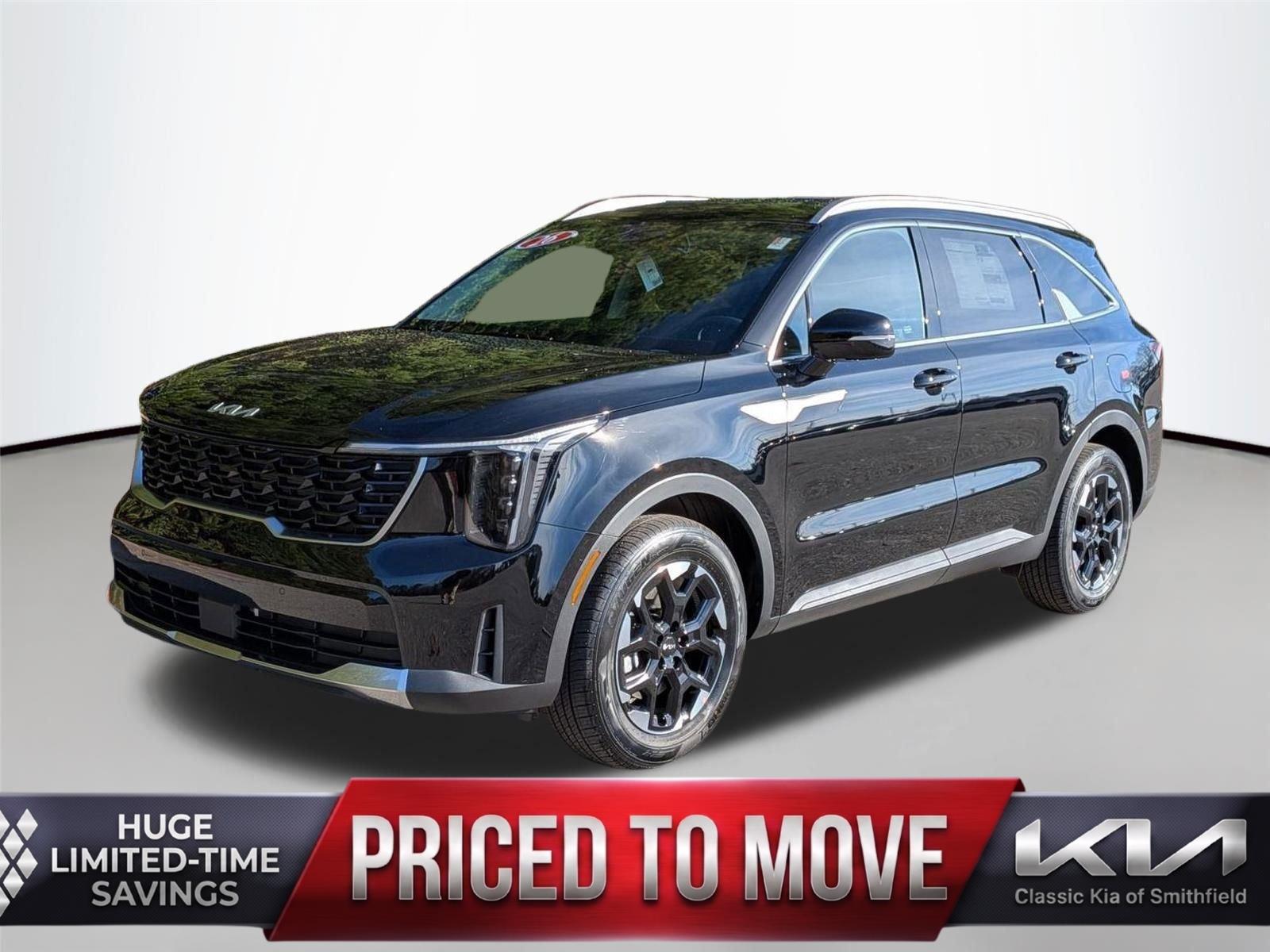 Ebony Black 2026 Kia Sorento S FWD SUV / Crossover Front-Wheel Drive Automatic
