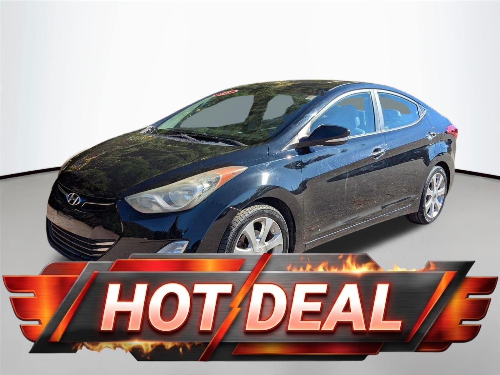 Midnight Black 2013 Hyundai Elantra Limited FWD Sedan Front-Wheel Drive Automatic