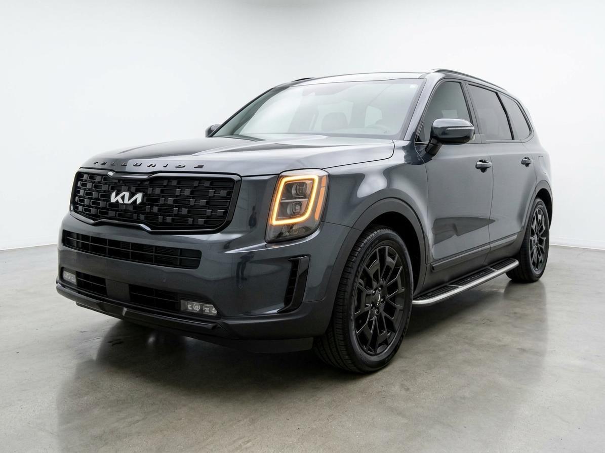 Gray (Gravity Grey) 2022 Kia Telluride SX AWD SUV / Crossover All-Wheel Drive Automatic