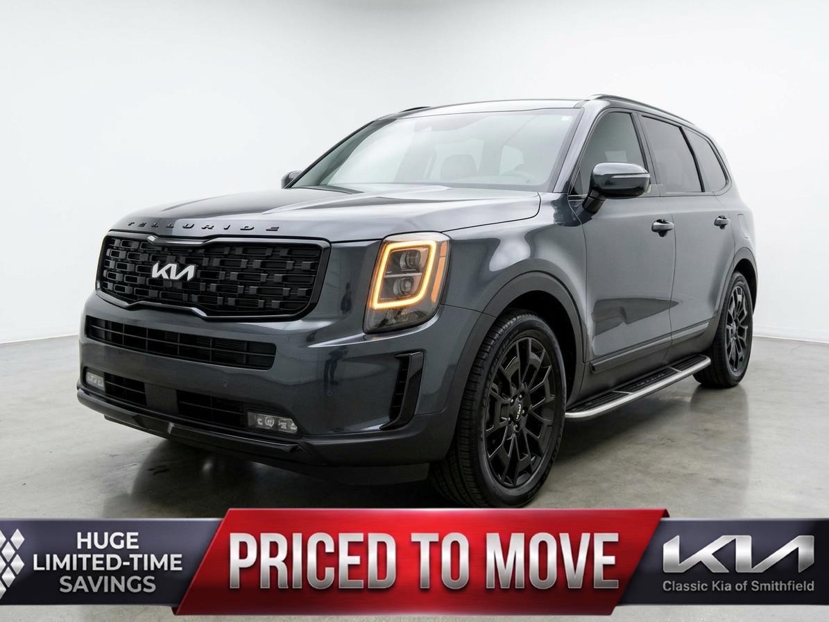Gray (Gravity Grey) 2022 Kia Telluride SX AWD SUV / Crossover All-Wheel Drive Automatic