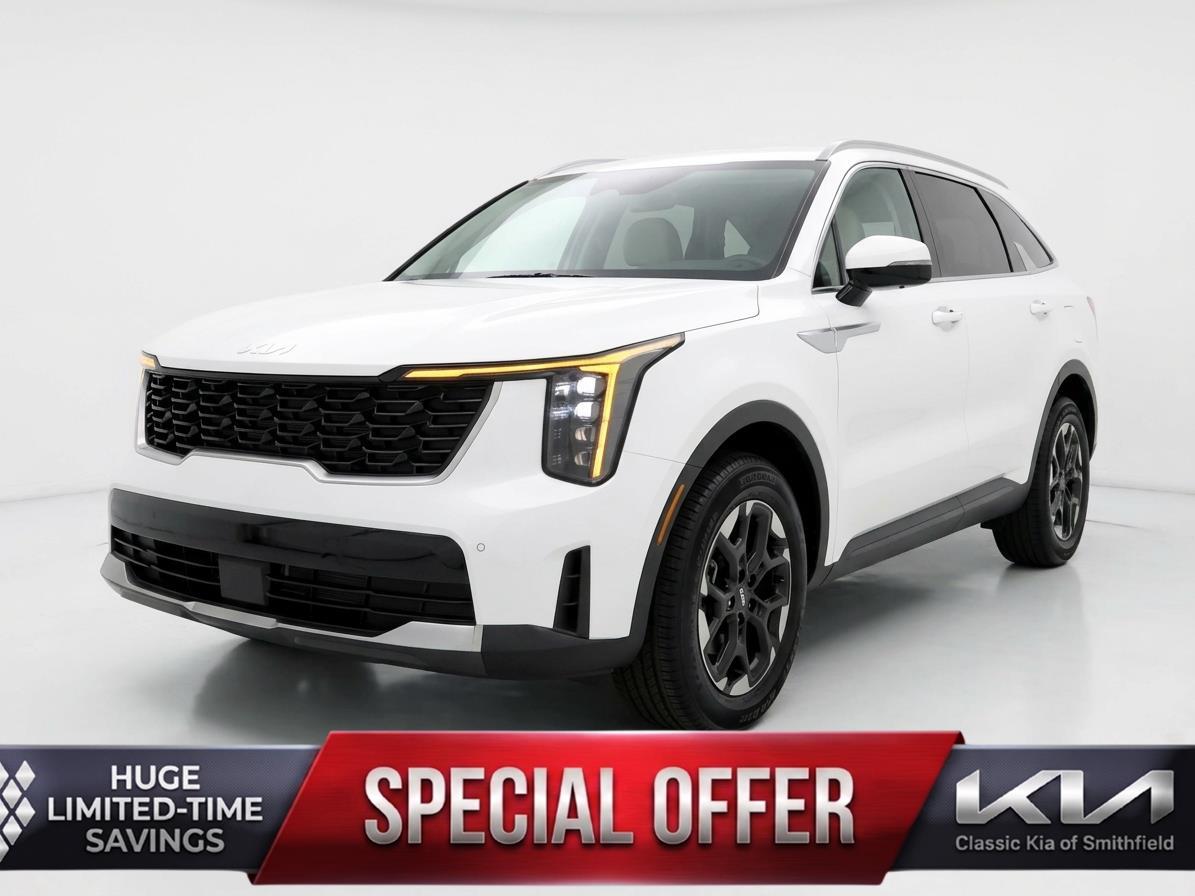 Glacial White Pearl 2025 Kia Sorento S FWD SUV / Crossover Front-Wheel Drive Automatic