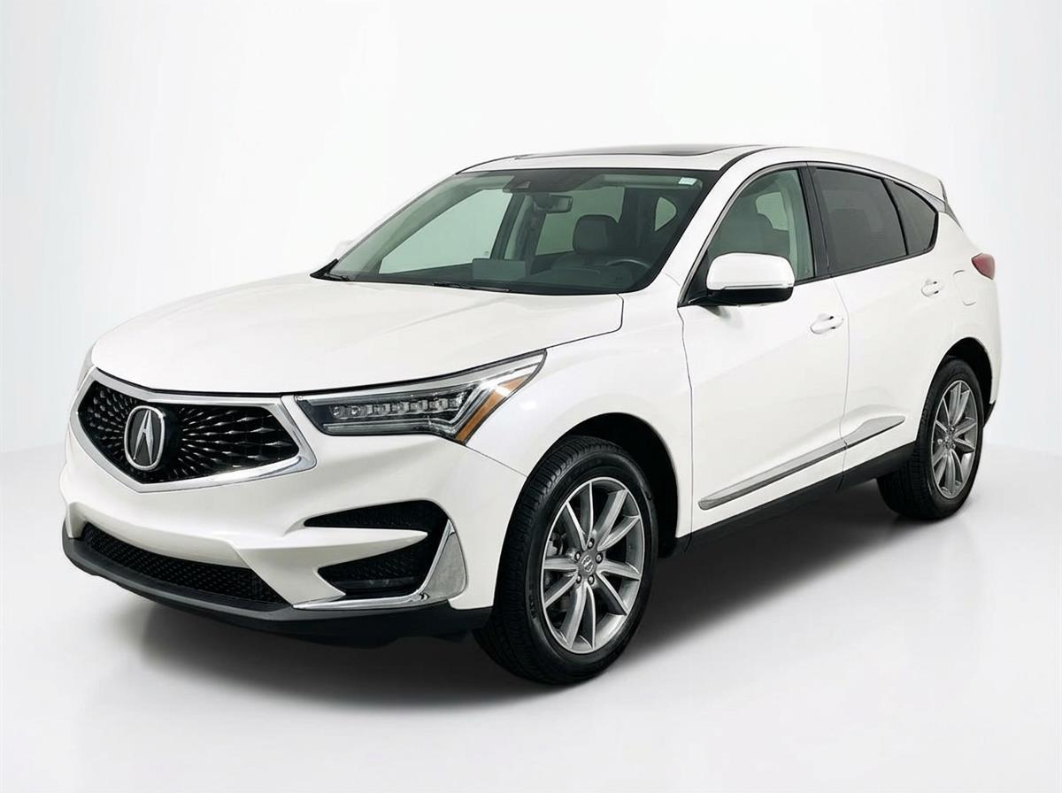 Platinum White Pearl 2021 Acura RDX FWD with Technology Package SUV / Crossover Front-Wheel Drive Automatic