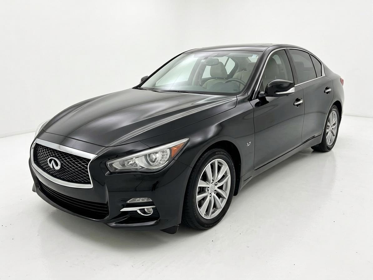 Black Obsidian 2014 INFINITI Q50 3.7 Premium AWD Sedan All-Wheel Drive Automatic