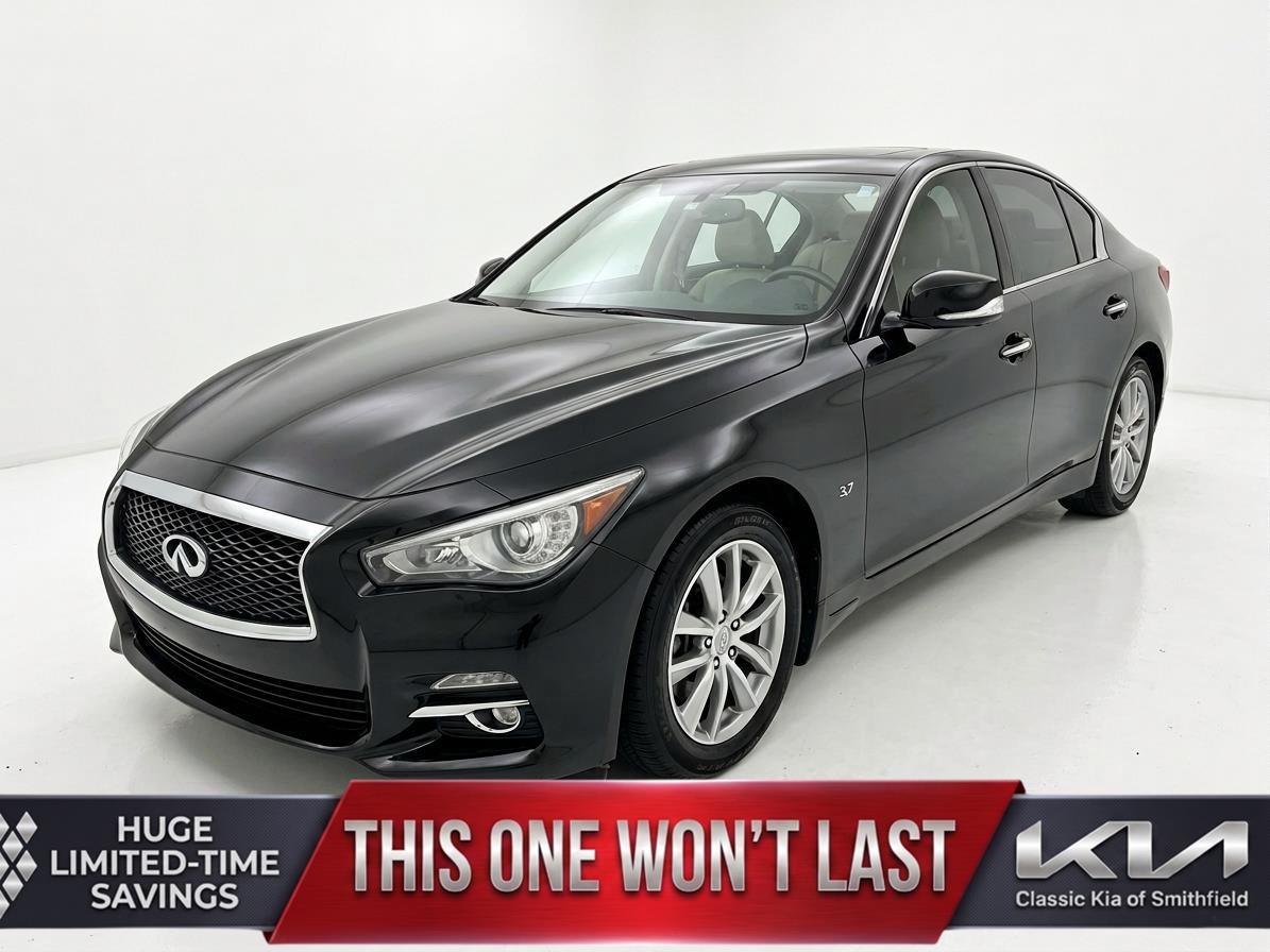 Black Obsidian 2014 INFINITI Q50 3.7 Premium AWD Sedan All-Wheel Drive Automatic