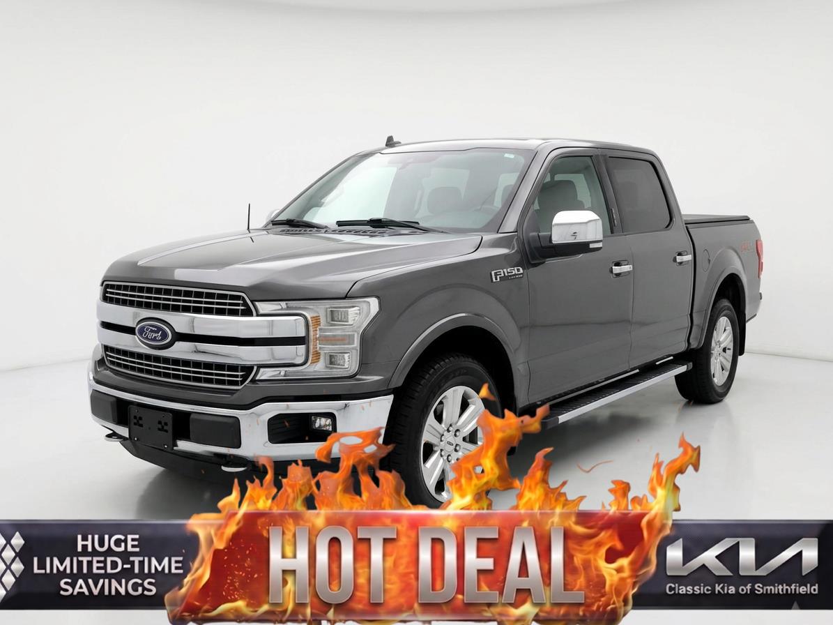 Abyss Gray Metallic 2019 Ford F-150 Lariat SuperCrew 4WD Pickup Truck Four-Wheel Drive Automatic