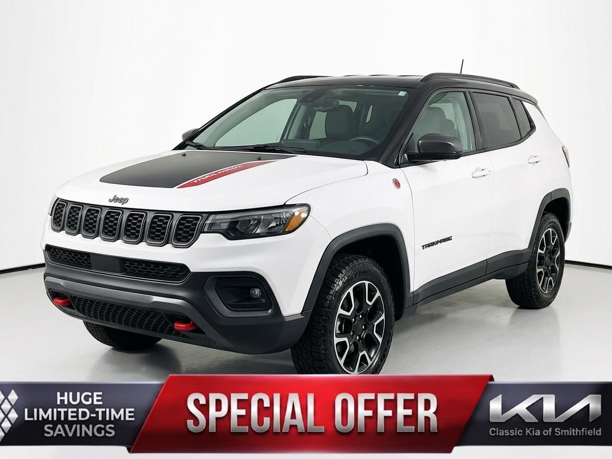 Bright White Clearcoat 2024 Jeep Compass Trailhawk 4WD SUV / Crossover Four-Wheel Drive 8-Speed Automatic