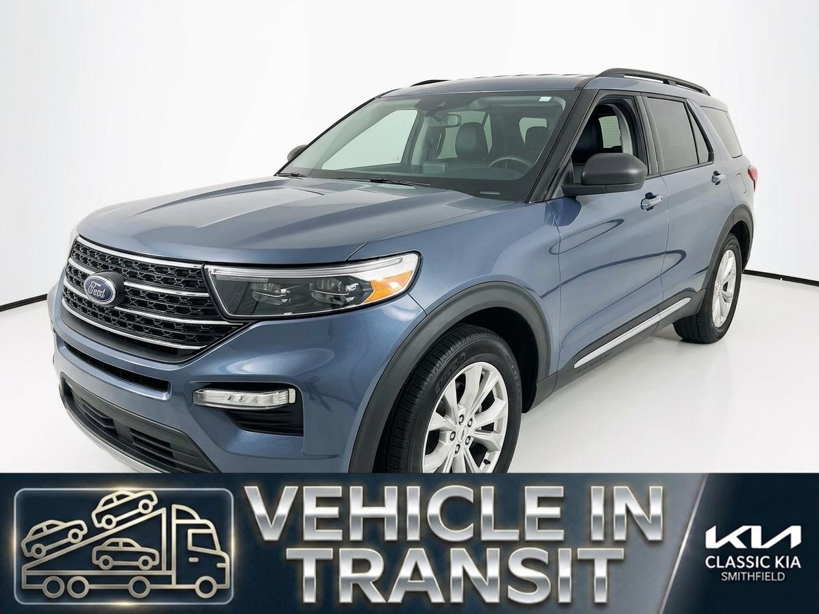 Infinite Blue Metallic Tinted Clearcoat 2021 Ford Explorer XLT RWD SUV / Crossover Rear-Wheel Drive Automatic