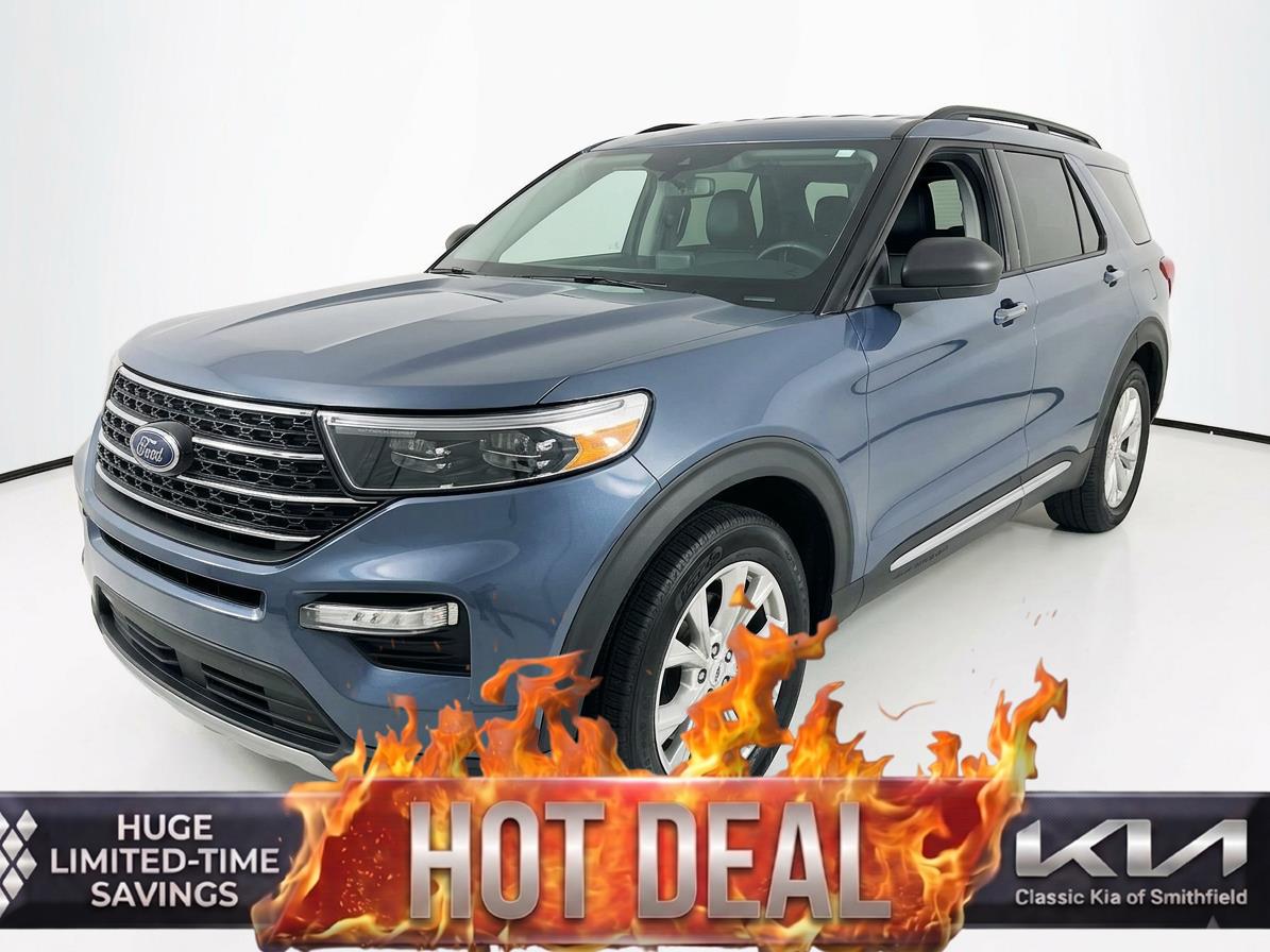 Infinite Blue Metallic Tinted Clearcoat 2021 Ford Explorer XLT RWD SUV / Crossover Rear-Wheel Drive Automatic
