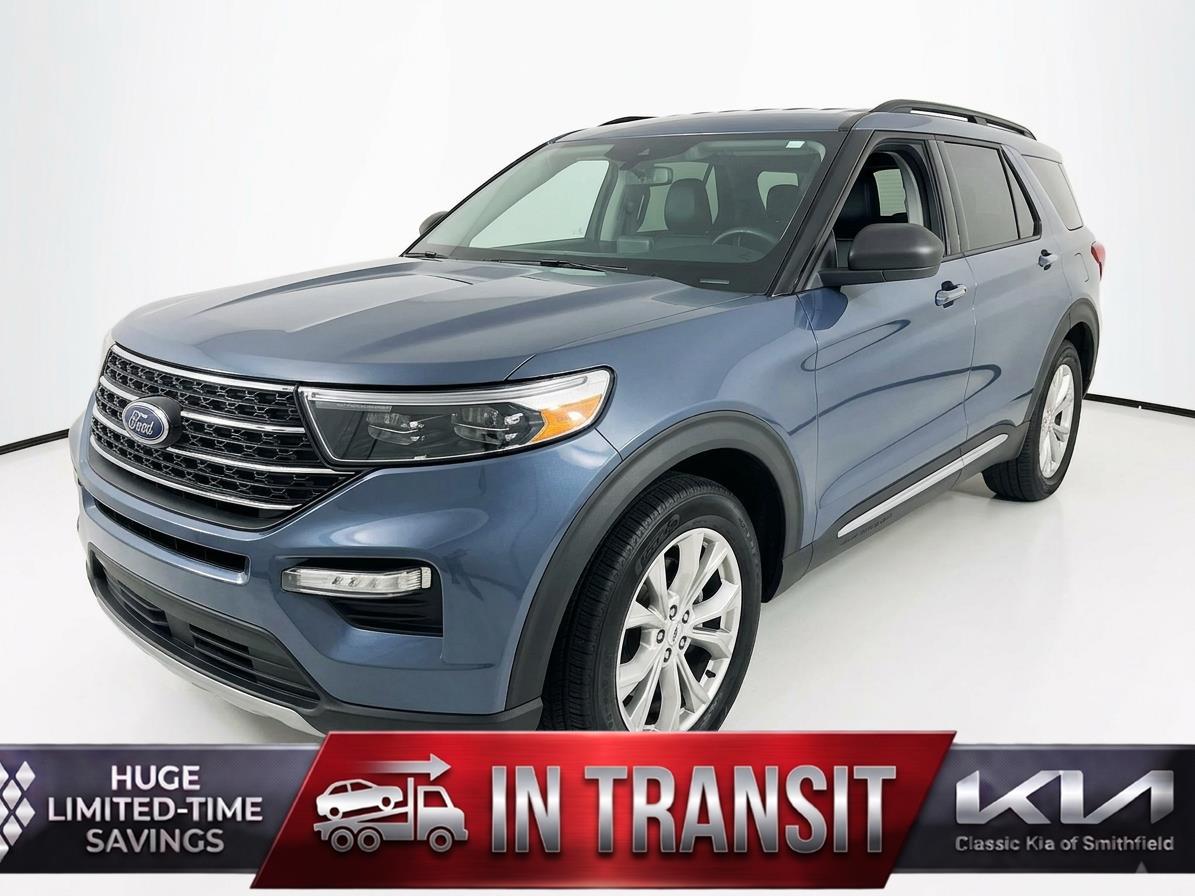 Infinite Blue Metallic Tinted Clearcoat 2021 Ford Explorer XLT RWD SUV / Crossover Rear-Wheel Drive Automatic