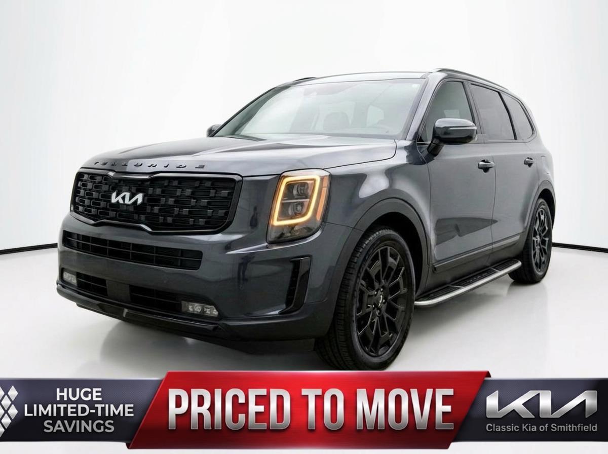 Gray (Gravity Grey) 2022 Kia Telluride SX AWD SUV / Crossover All-Wheel Drive Automatic