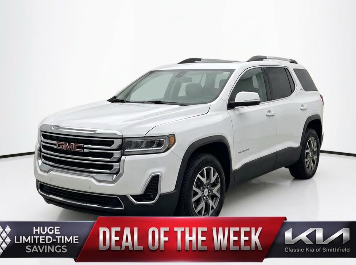 Summit White 2020 GMC Acadia SLE FWD SUV / Crossover Front-Wheel Drive 9-Speed Automatic