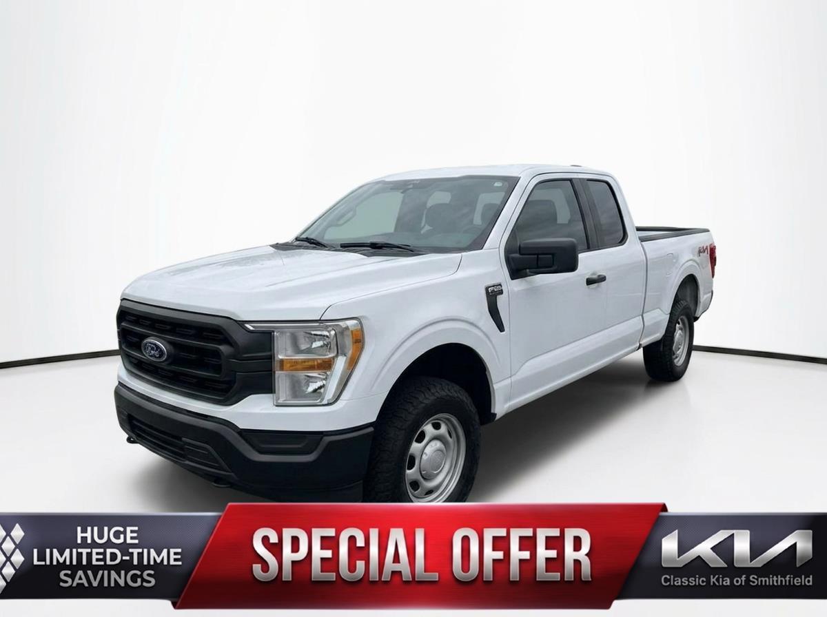 Oxford White 2022 Ford F-150 XL SuperCab 4WD Pickup Truck Four-Wheel Drive Automatic