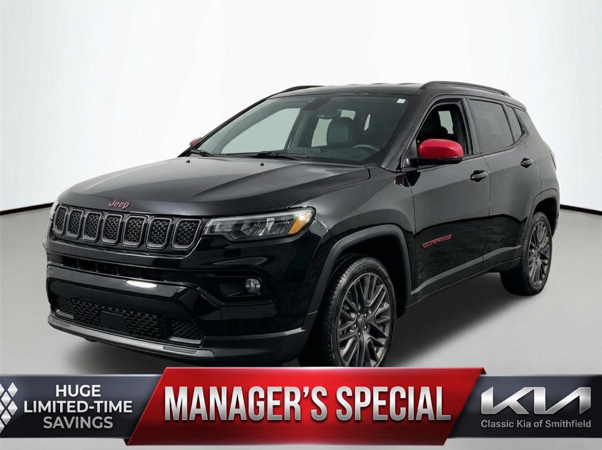 Diamond Black Crystal Pearlcoat 2023 Jeep Compass (Red) Edition 4WD SUV / Crossover Four-Wheel Drive Automatic