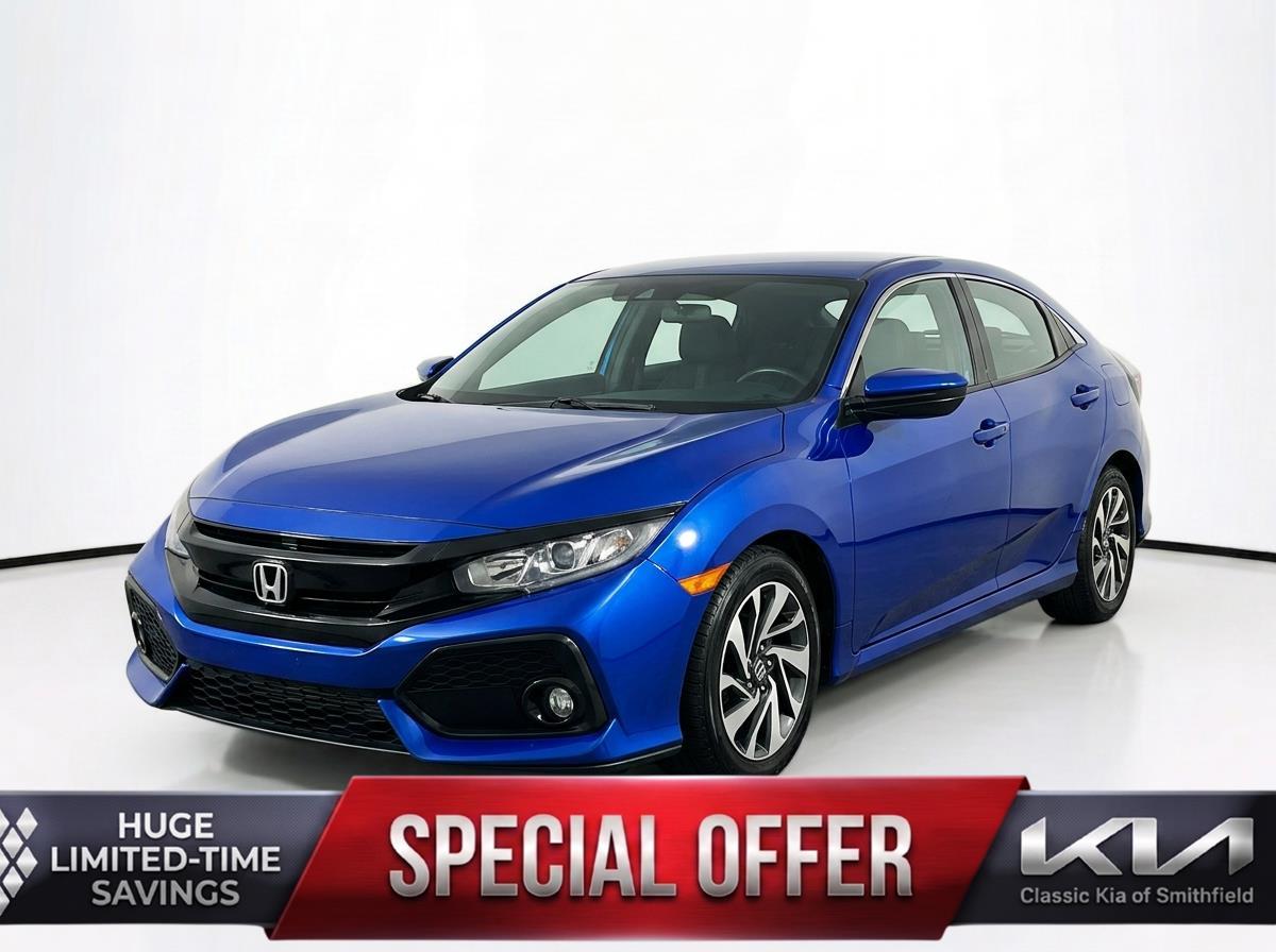 Aegean Blue Metallic 2019 Honda Civic Hatchback LX FWD Hatchback Front-Wheel Drive Continuously Variable Transmission