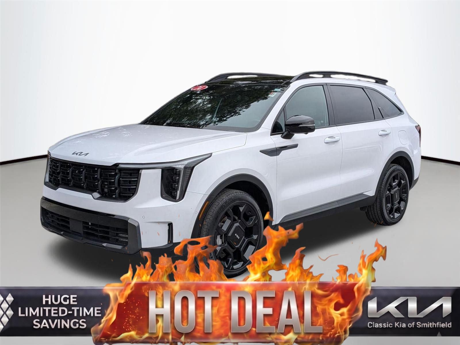 Glacial White Pearl 2024 Kia Sorento X-Line SX Prestige AWD SUV / Crossover All-Wheel Drive Automatic