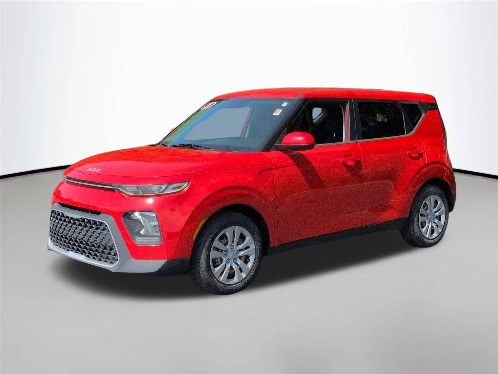 Inferno Red 2022 Kia Soul LX FWD SUV / Crossover Front-Wheel Drive Continuously Variable Transmission