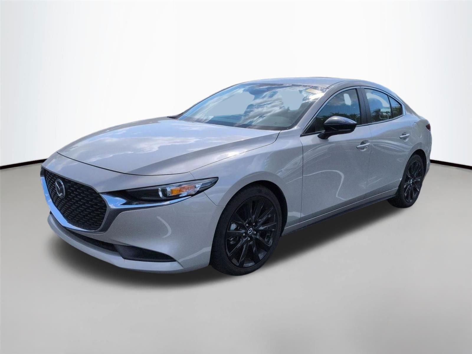 Gray (Platinum Quartz Metallic) 2024 Mazda MAZDA3 2.5 S Select Sport FWD Sedan Front-Wheel Drive Automatic