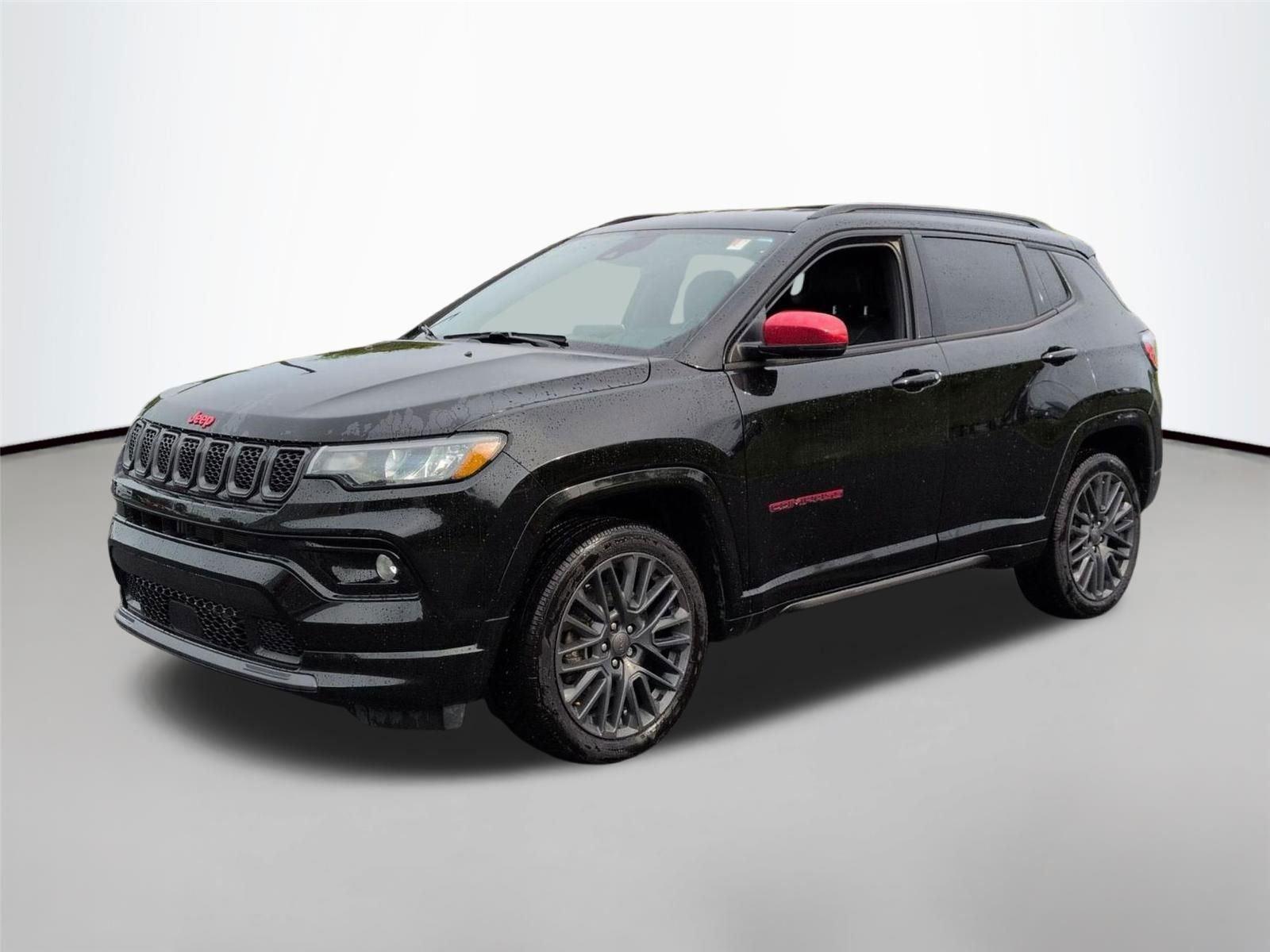 Diamond Black Crystal Pearlcoat 2023 Jeep Compass (Red) Edition 4WD SUV / Crossover Four-Wheel Drive Automatic
