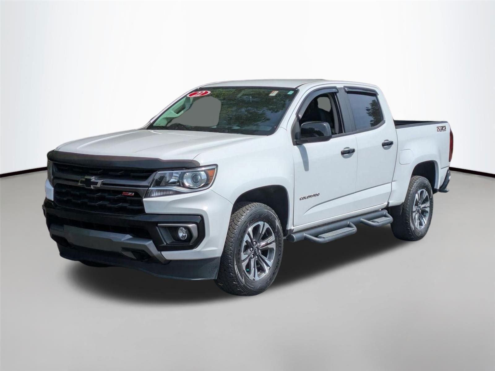 Summit White 2022 Chevrolet Colorado Z71 Crew Cab 4WD Pickup Truck Four-Wheel Drive 8-Speed Automatic