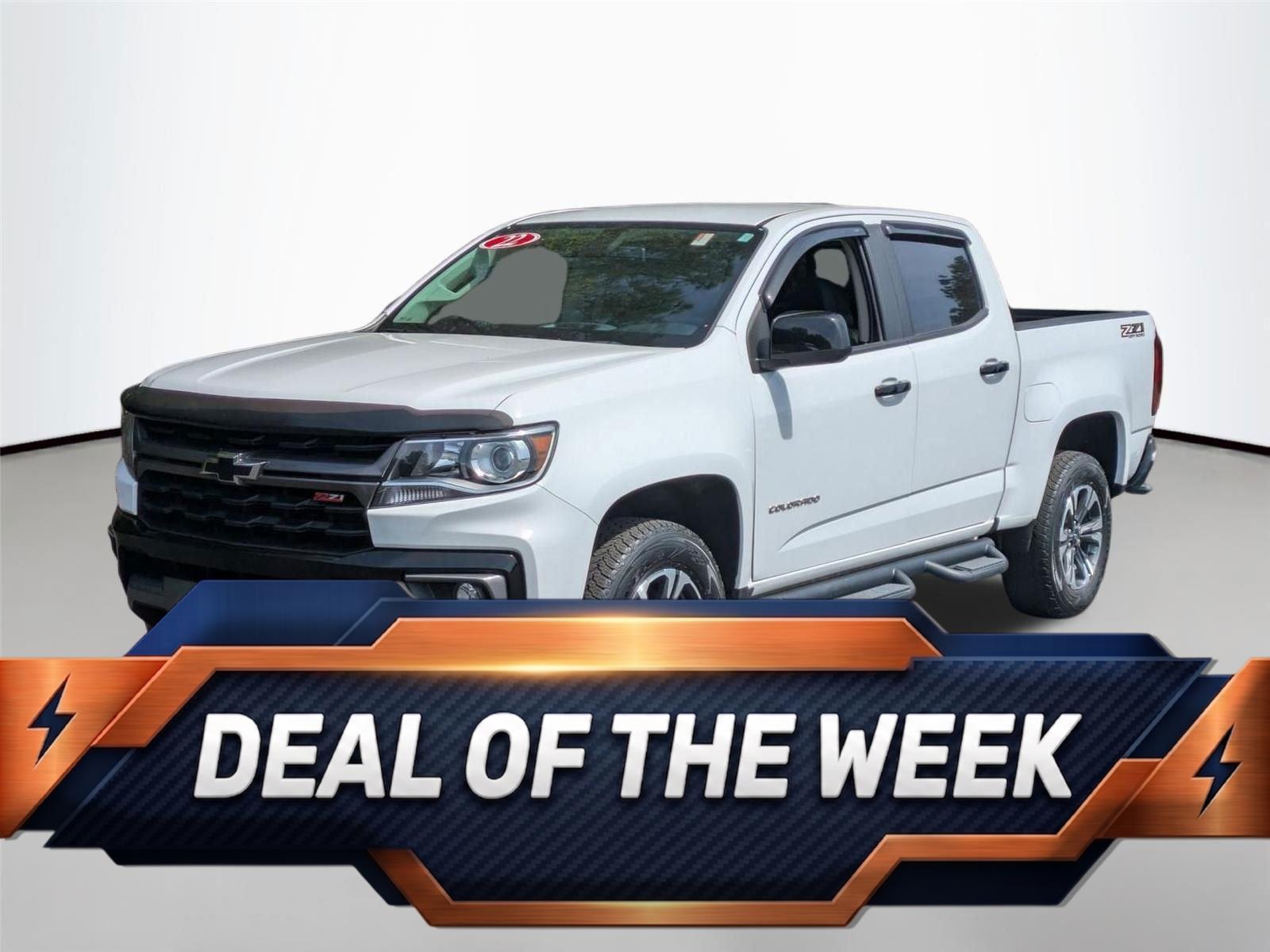 Summit White 2022 Chevrolet Colorado Z71 Crew Cab 4WD Pickup Truck Four-Wheel Drive 8-Speed Automatic