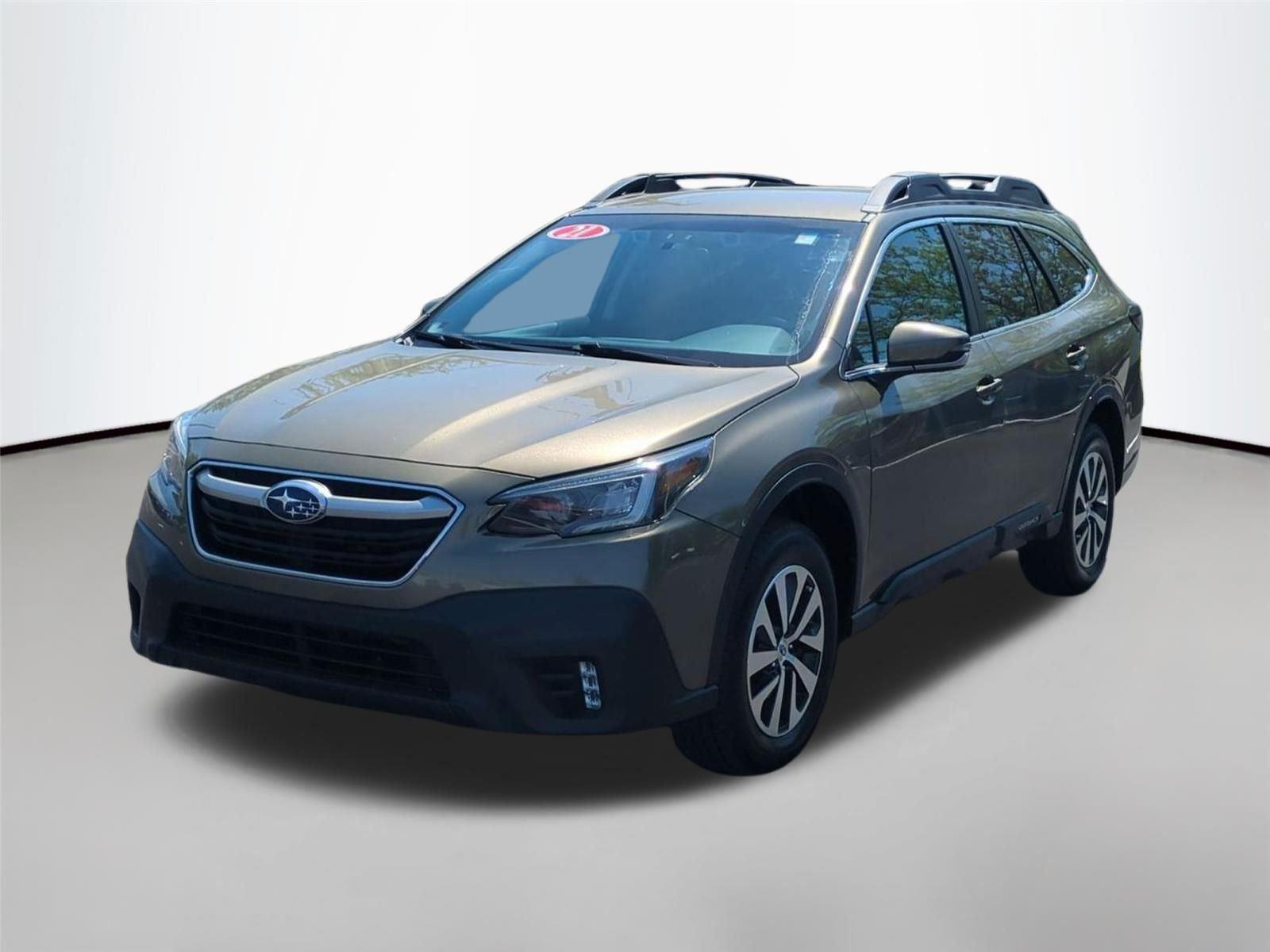 Autumn Green Metallic 2021 Subaru Outback Premium Crossover AWD SUV / Crossover All-Wheel Drive Continuously Variable Transmission