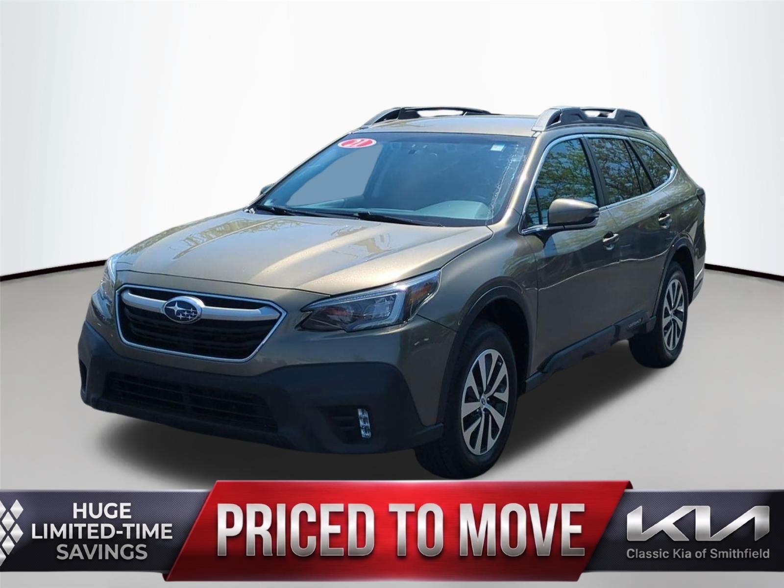 Autumn Green Metallic 2021 Subaru Outback Premium Crossover AWD SUV / Crossover All-Wheel Drive Continuously Variable Transmission