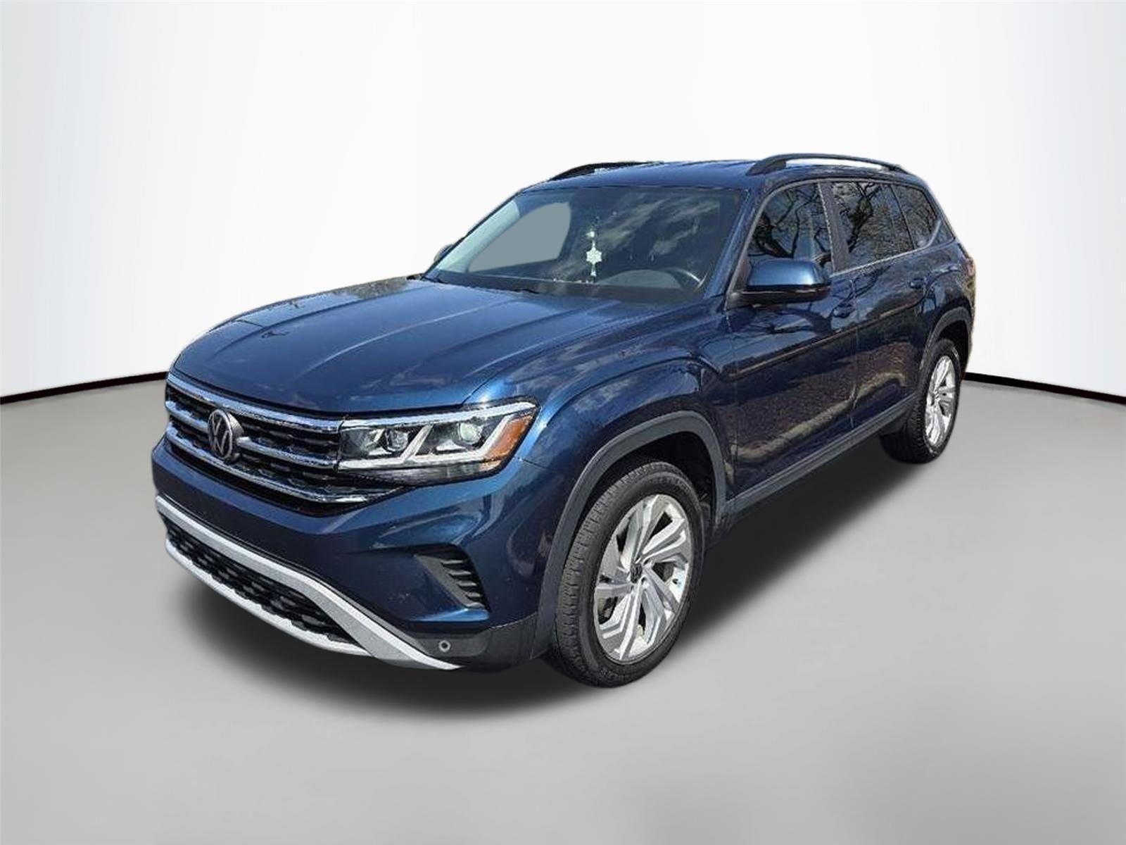 Tourmaline Blue Metallic 2021 Volkswagen Atlas V6 SE FWD with Technology SUV / Crossover Front-Wheel Drive Automatic