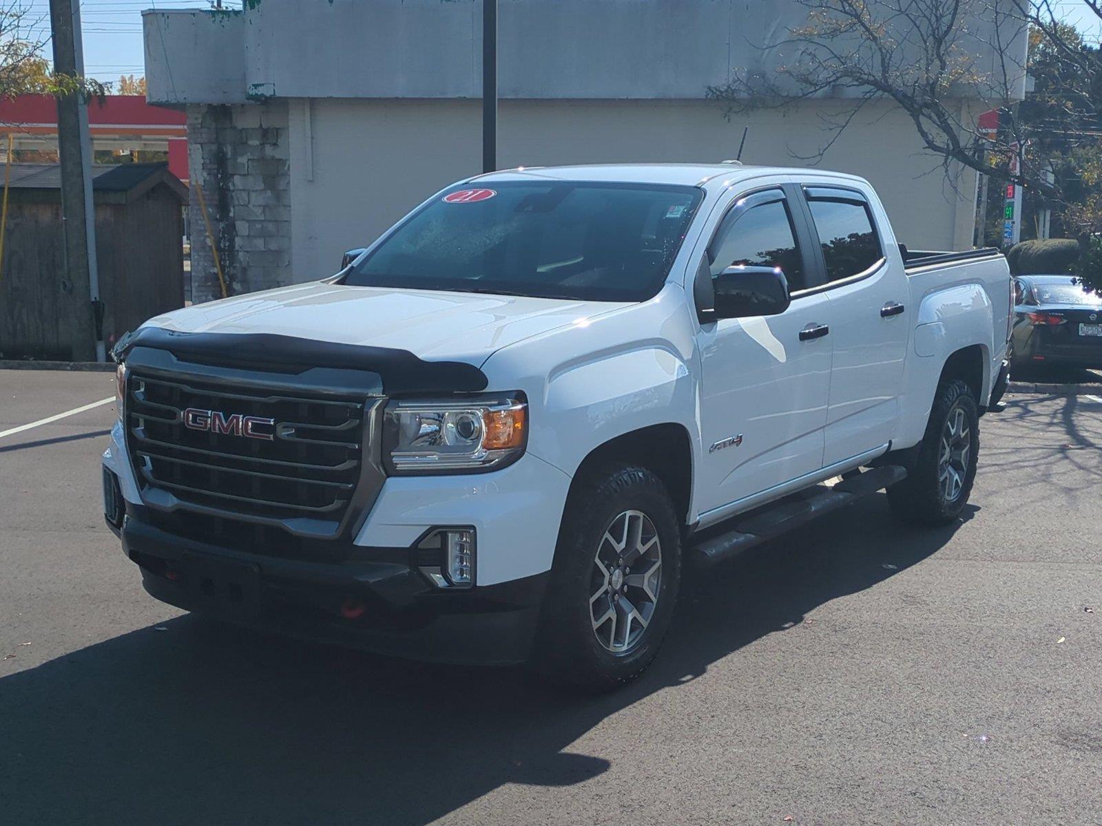 Summit White 2021 GMC Canyon Pickup Truck Four-Wheel Drive 8-Speed Automatic