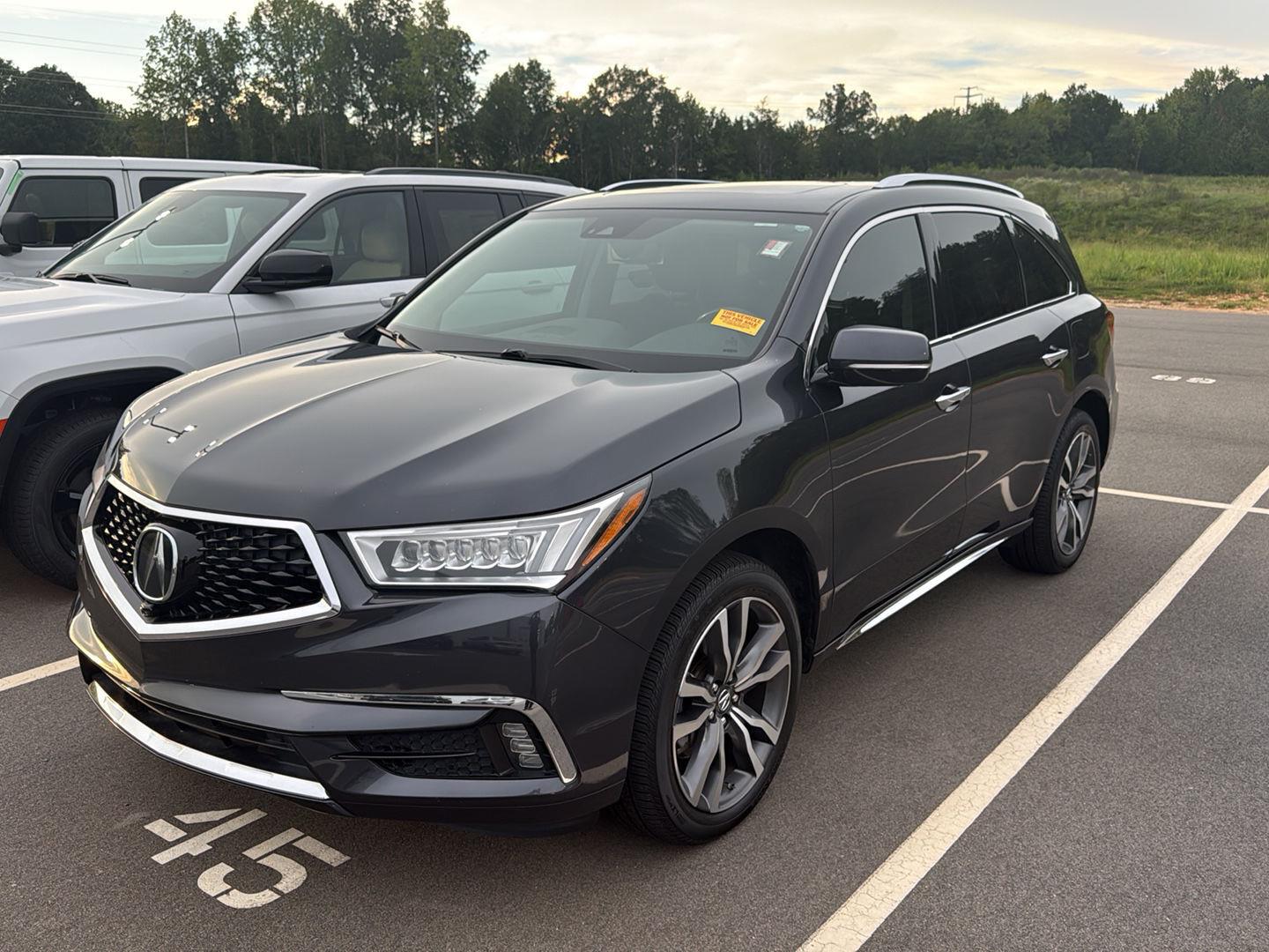 Gray (Gunmetal Metallic) 2019 Acura MDX SUV / Crossover All-Wheel Drive Automatic