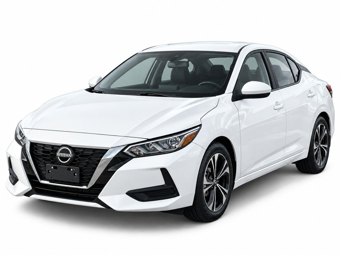 White (Fresh Powder) 2022 Nissan Sentra Sedan Front-Wheel Drive Continuously Variable Transmission