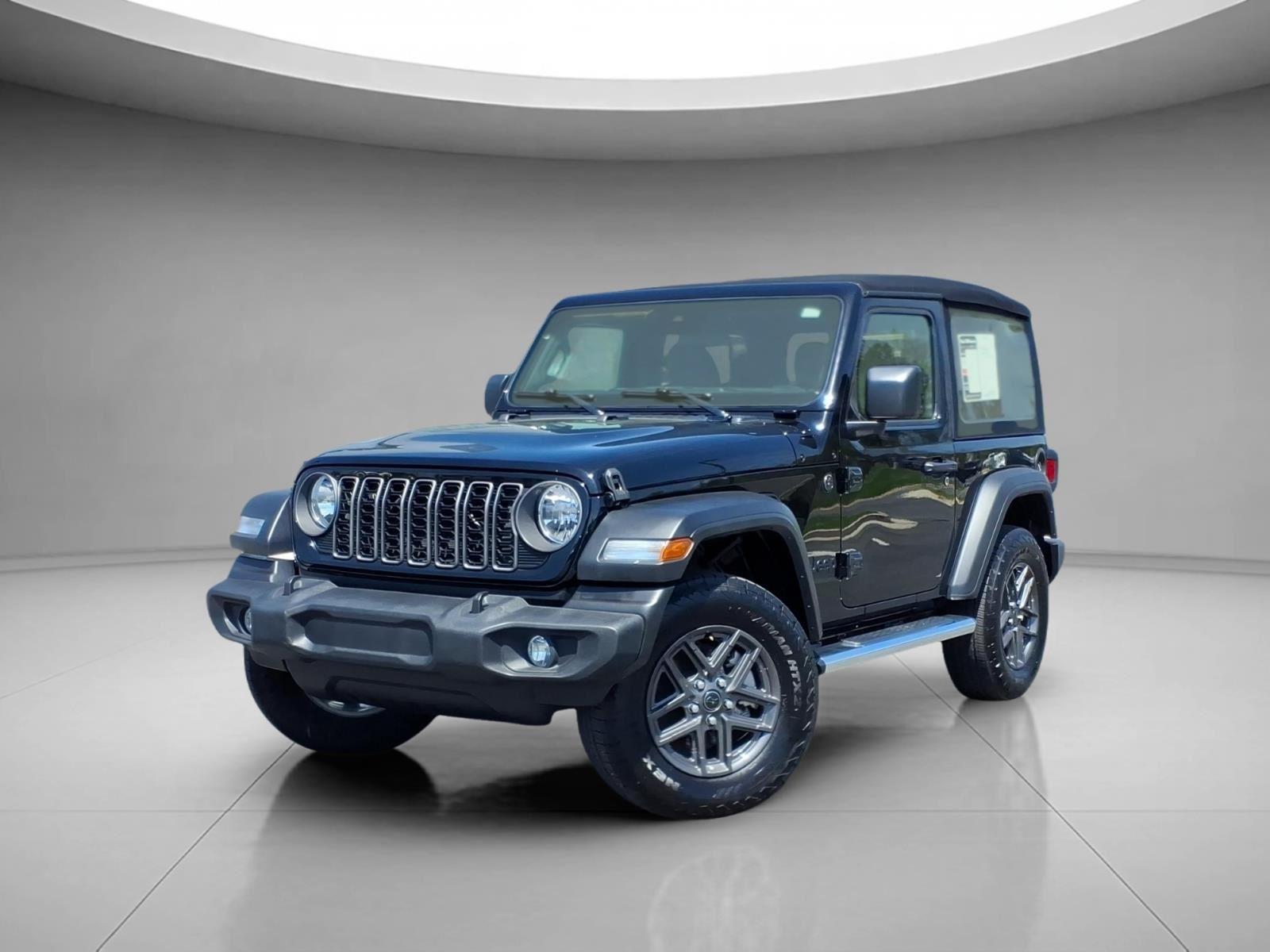 Black Clearcoat 2024 Jeep Wrangler Sport S 2-Door 4WD SUV / Crossover Four-Wheel Drive 8-Speed Automatic