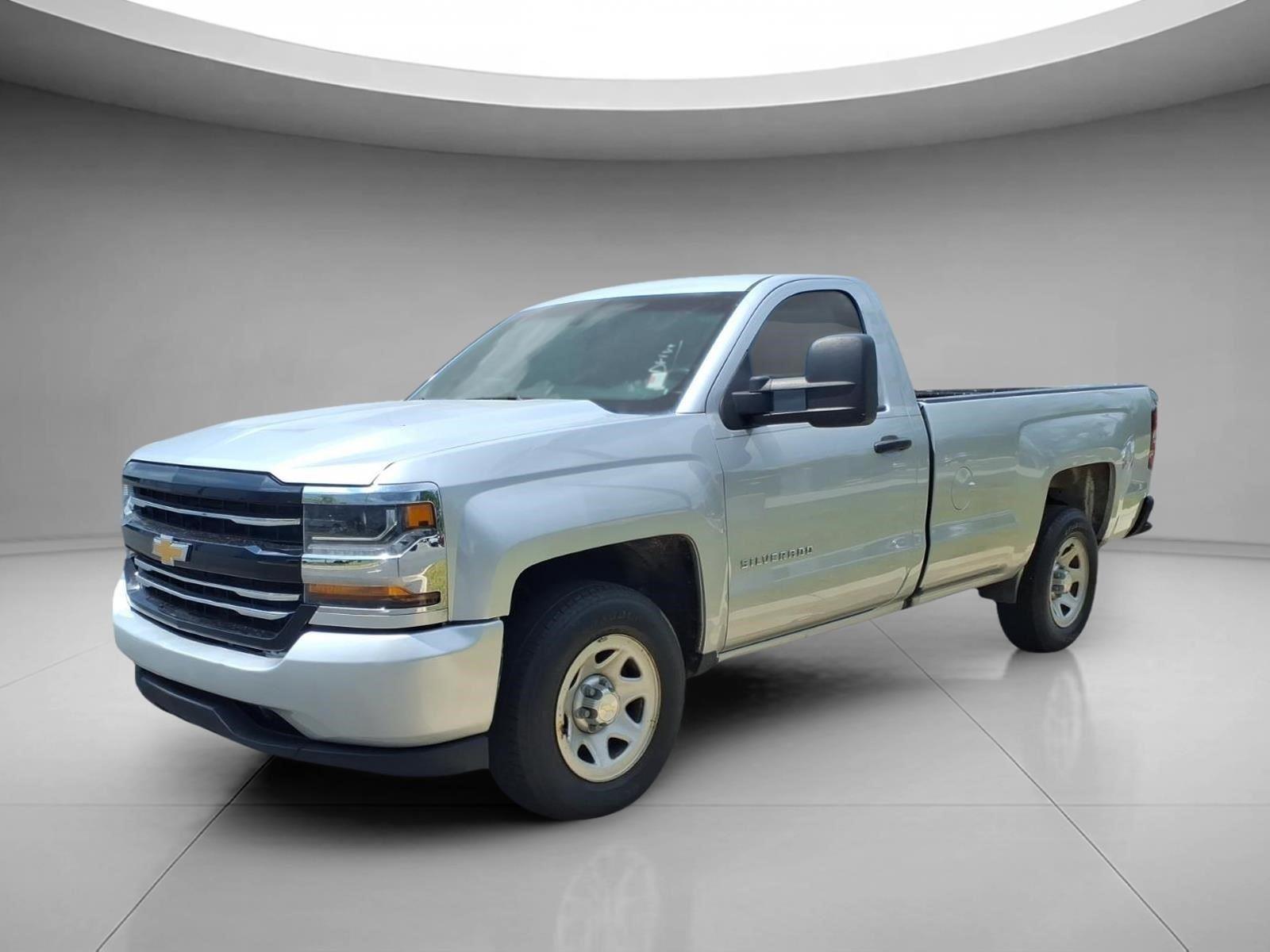Silver Ice Metallic 2018 Chevrolet Silverado 1500 Pickup Truck 4X2 6-Speed Automatic