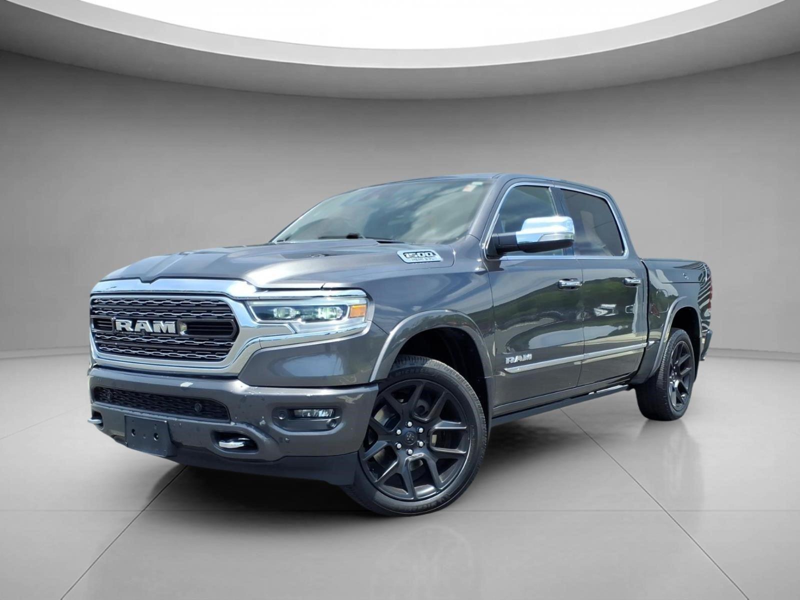 Gray (Granite Crystal Metallic Clearcoat) 2019 RAM 1500 Pickup Truck Four-Wheel Drive 8-Speed Automatic