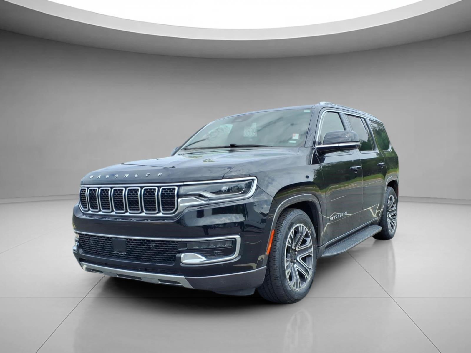 Diamond Black Crystal Pearlcoat 2022 Jeep Wagoneer SUV / Crossover Four-Wheel Drive 8-Speed Automatic