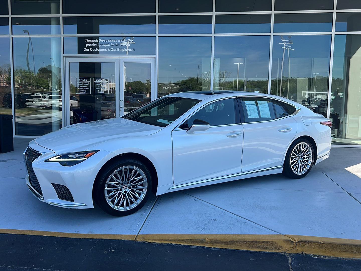 Eminent White Pearl 2024 Lexus LS 500 RWD Sedan Rear-Wheel Drive Automatic