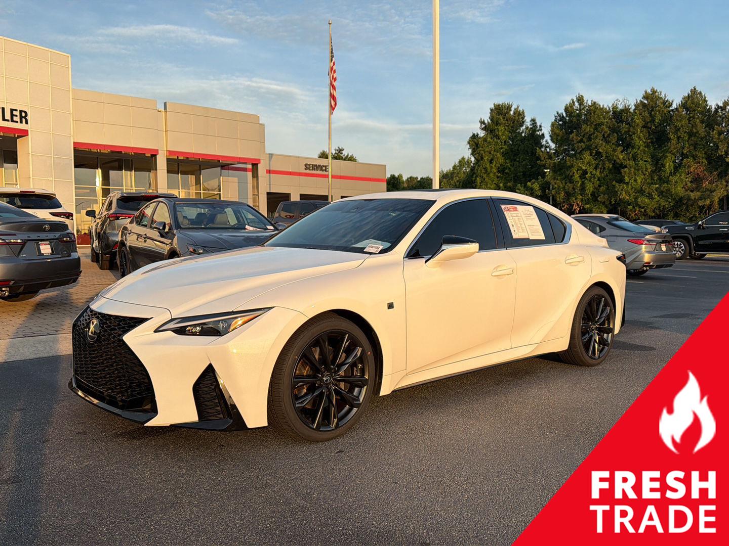 White (Ultra White) 2024 Lexus IS Sedan Rear-Wheel Drive 8-Speed Automatic