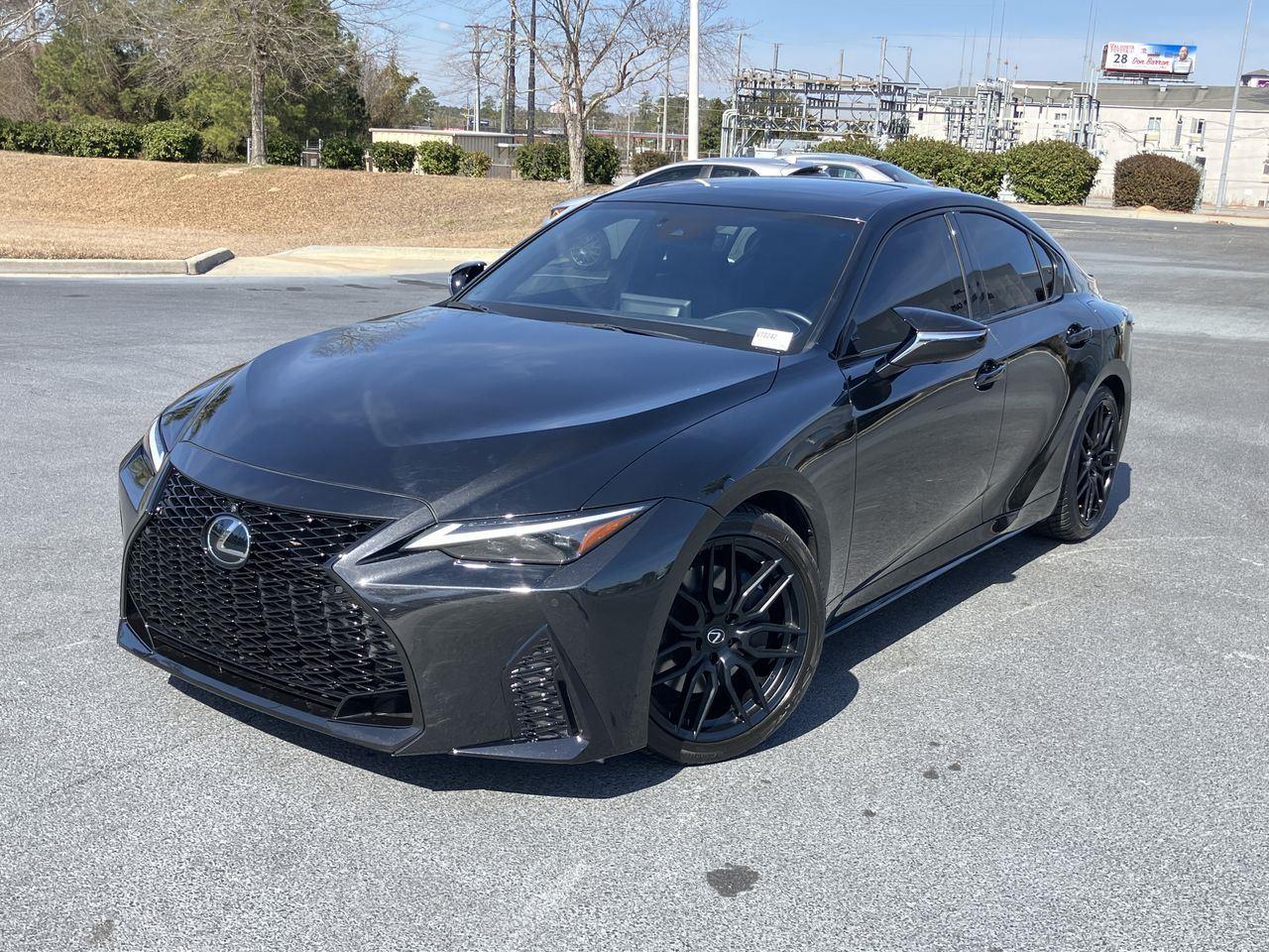 Black (Caviar) 2023 Lexus IS 350 F Sport RWD Sedan Rear-Wheel Drive 8-Speed Automatic