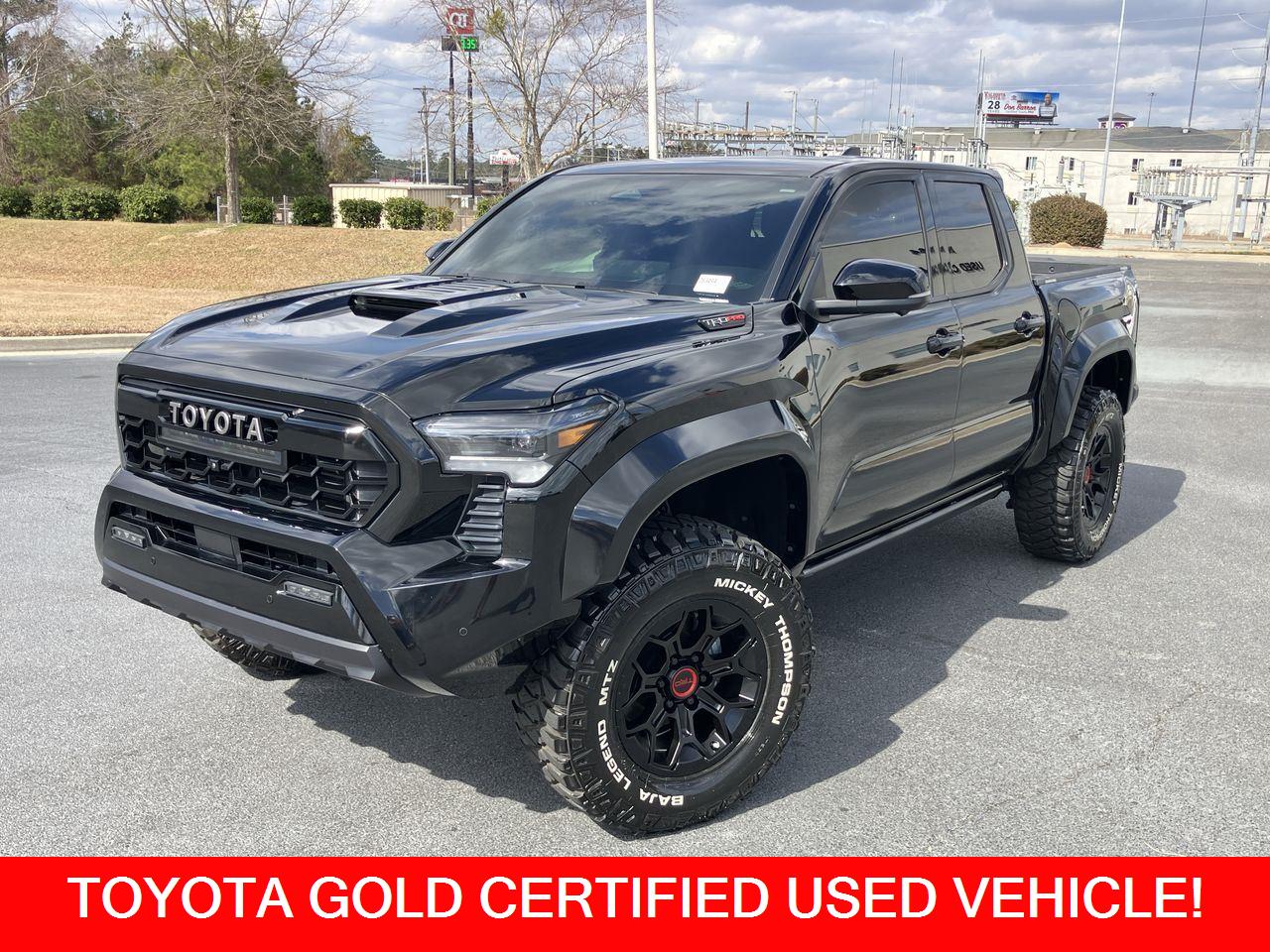 Black 2025 Toyota Tacoma TRD Sport Double Cab 4WD Pickup Truck Four-Wheel Drive 8-Speed Automatic